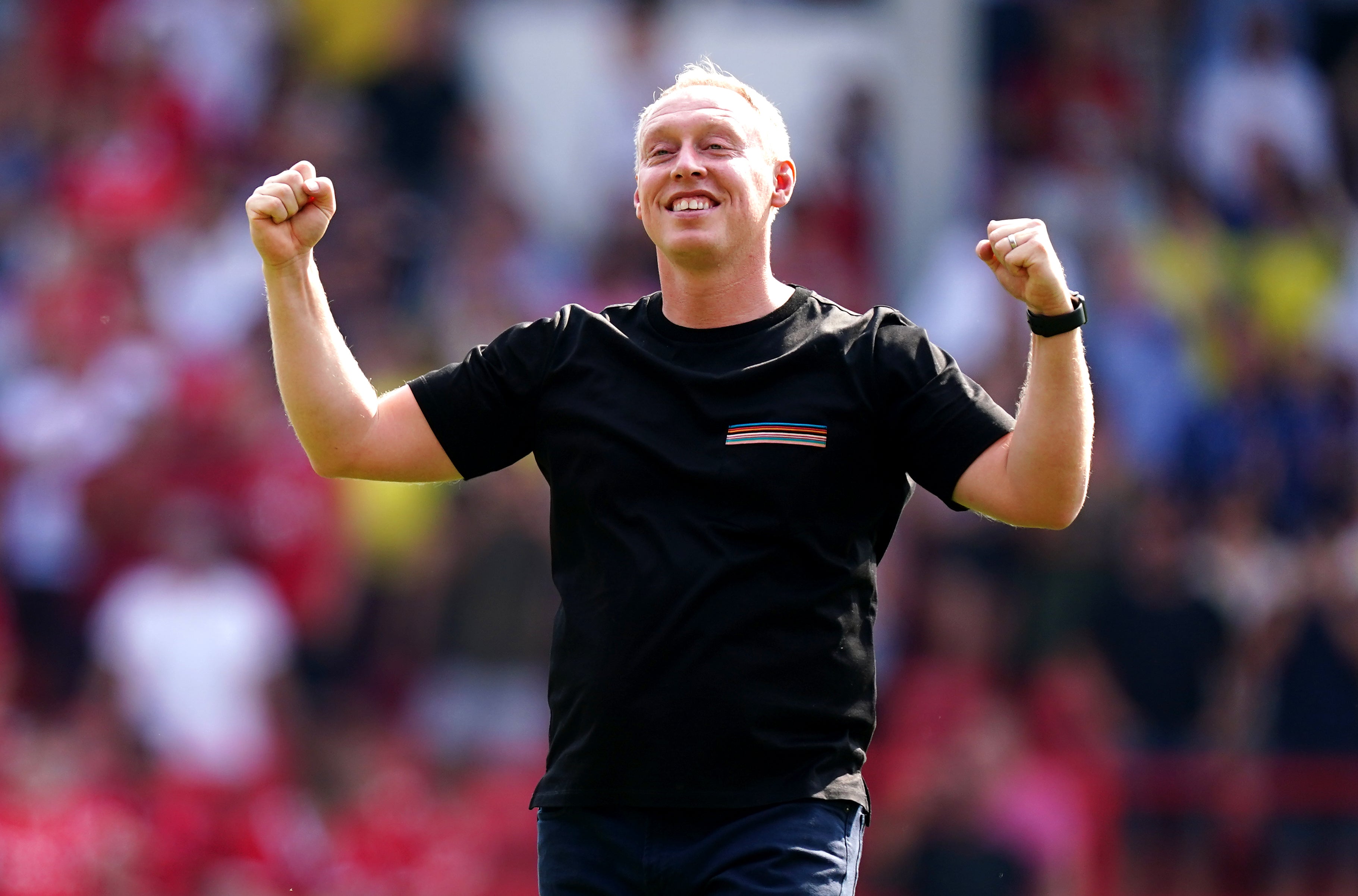 Steve Cooper’s side beat West Ham (Mike Egerton/PA)