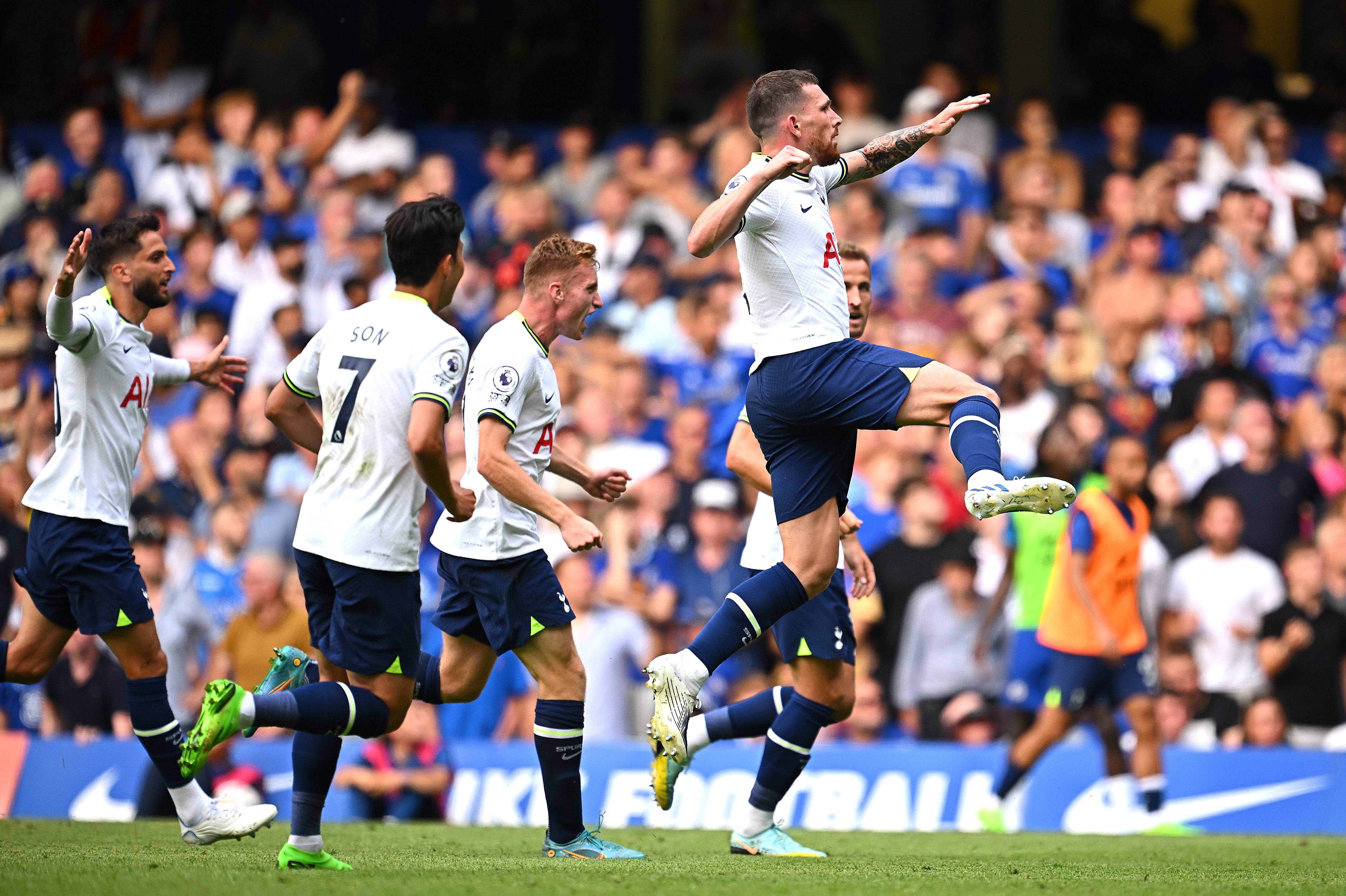 Pierre-Emile Hojbjerg equalised first time round for Spurs