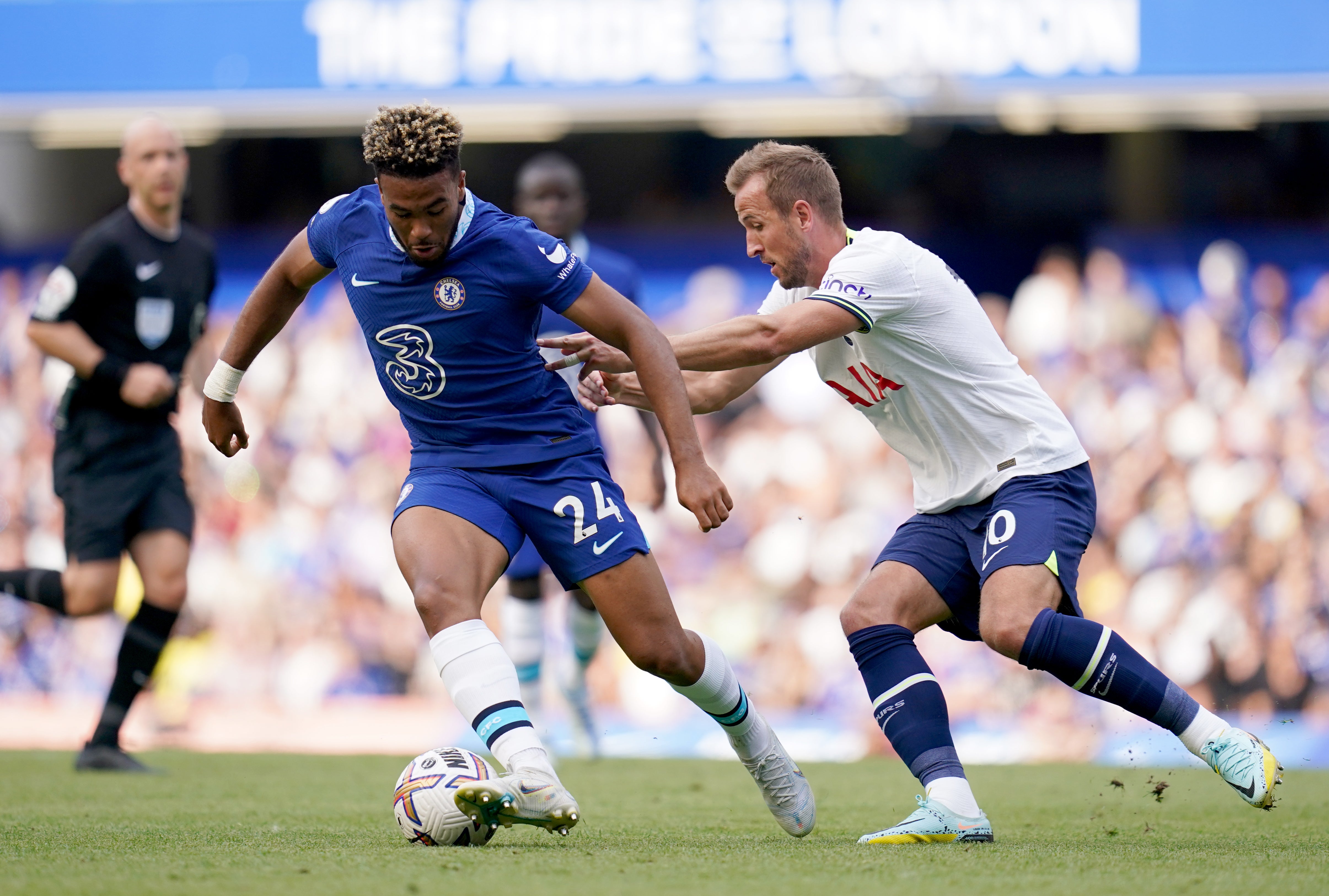 Reece James (left) appeared to have been given a different role to play (John Walton/PA)