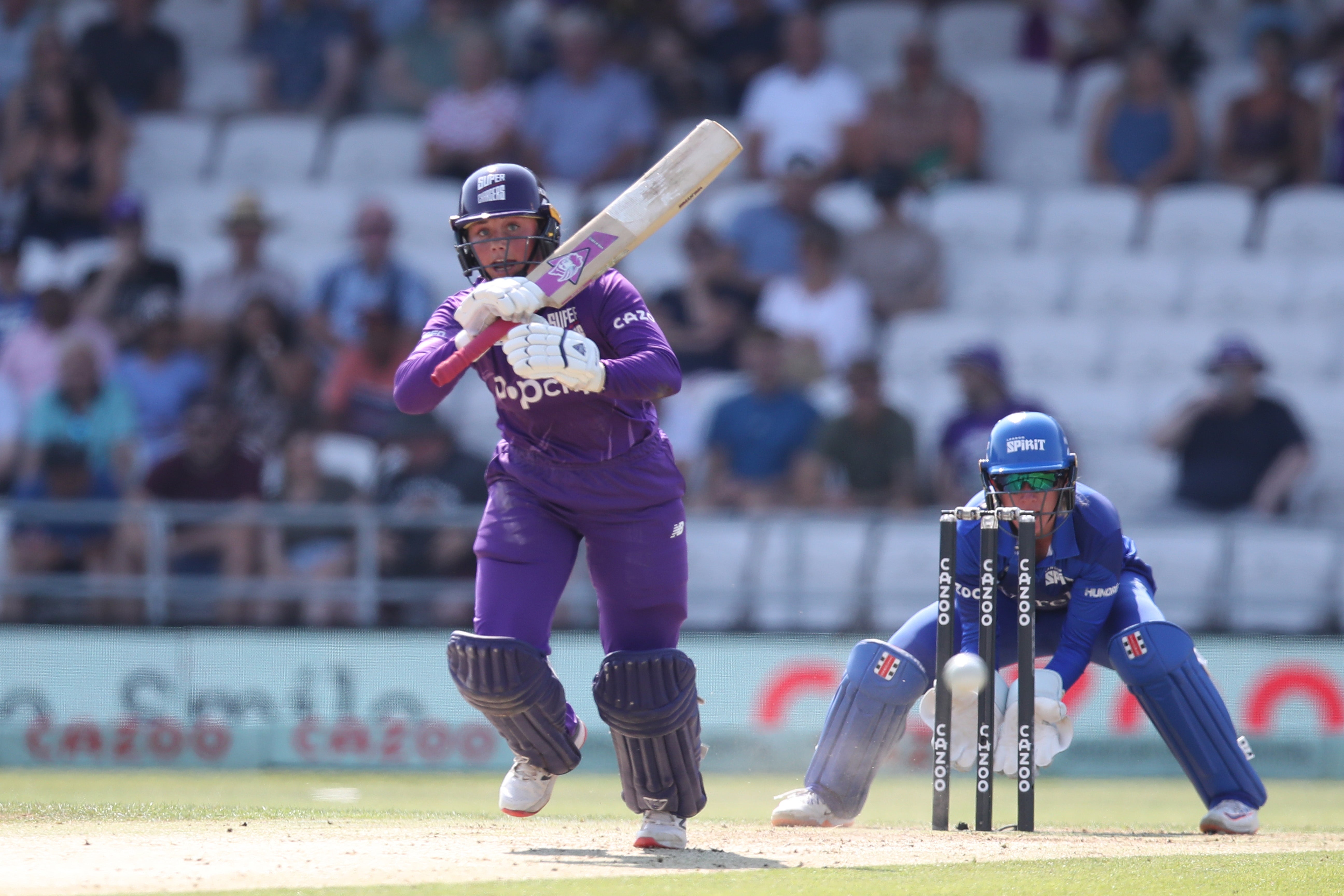 Bess Heath helped Northern Superchargers to victory over London Spirit in the Women’s Hundred