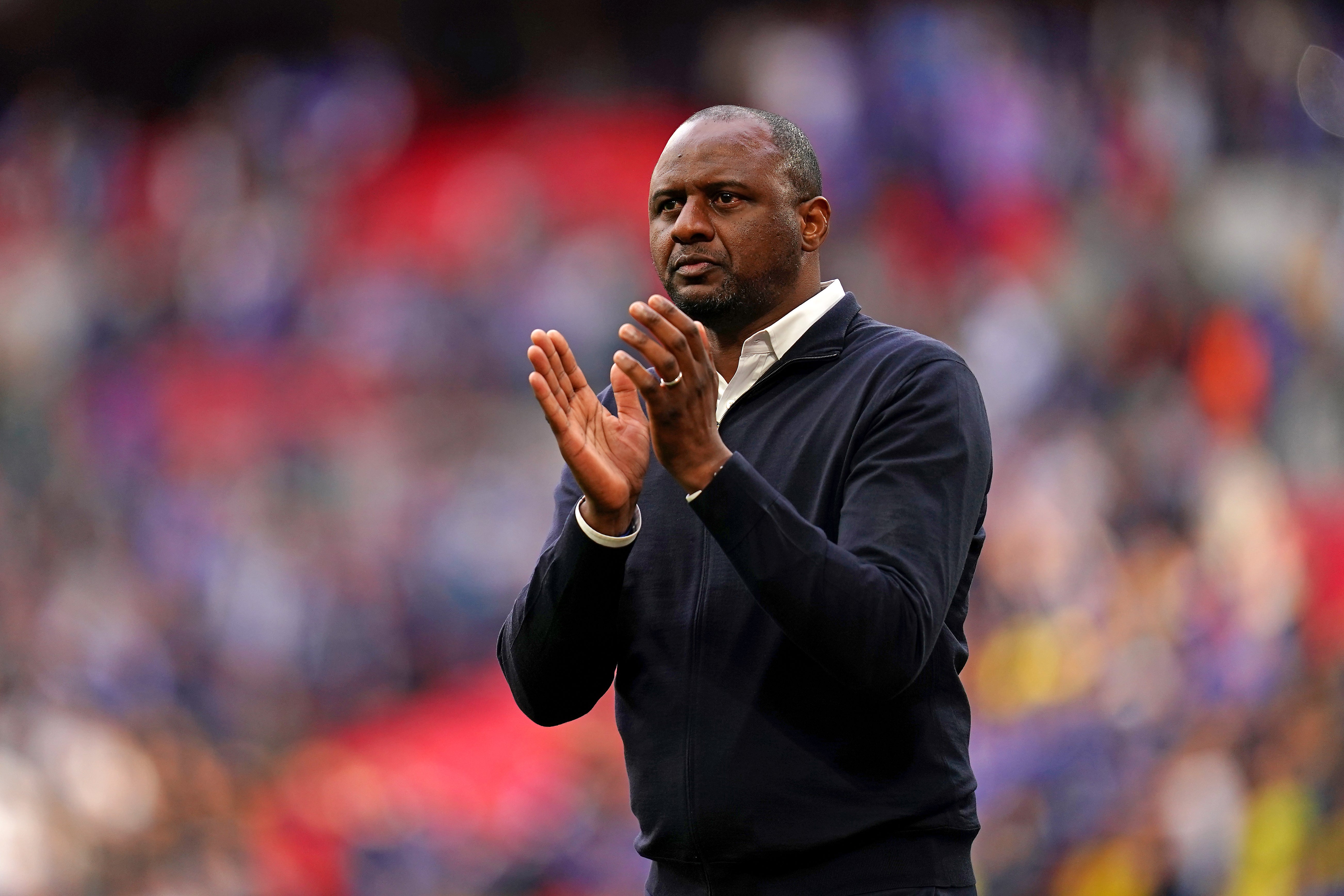 Crystal Palace manager Patrick Vieira (John Walton/PA).