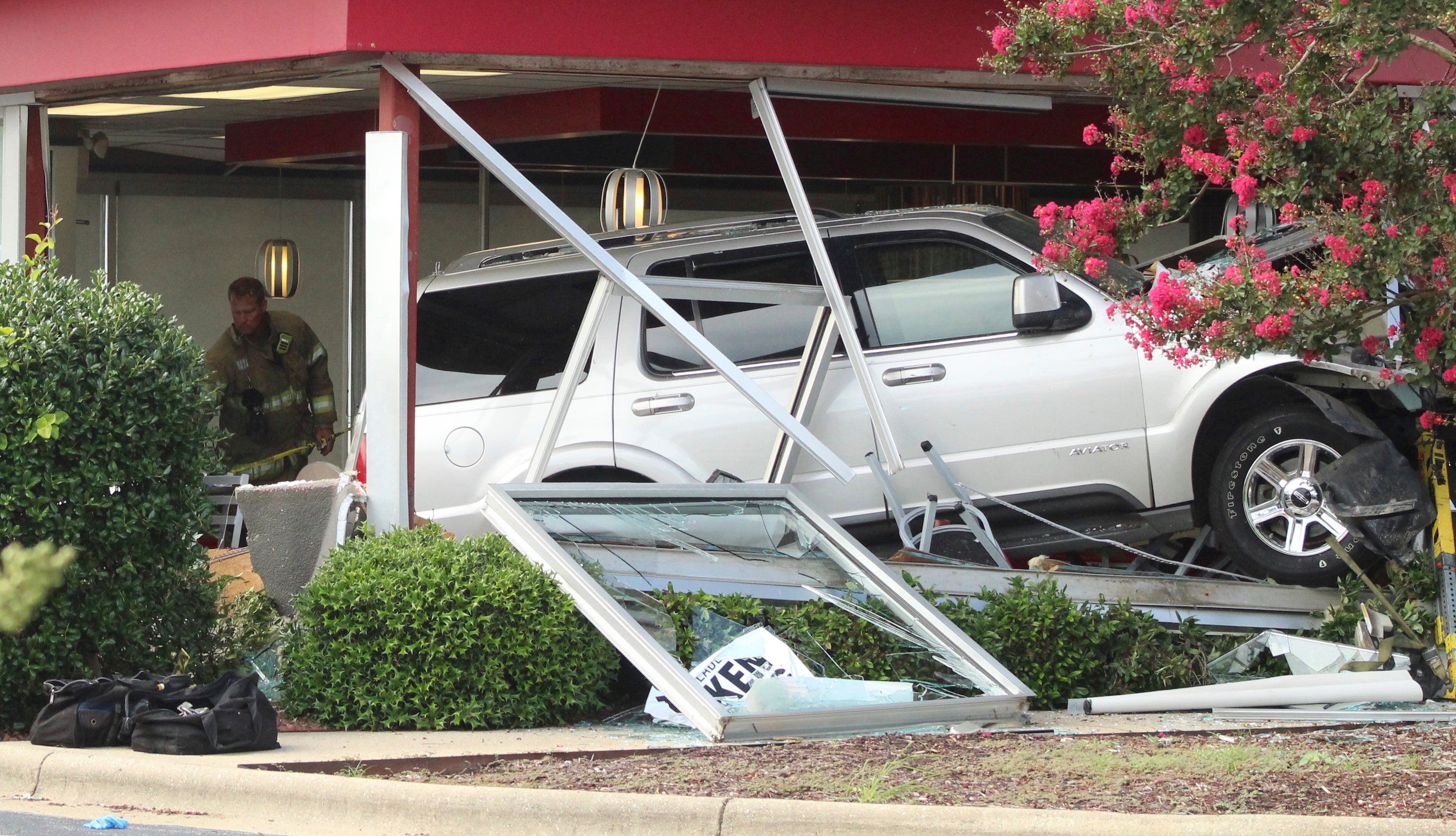 Vehicle Restaurant Crash