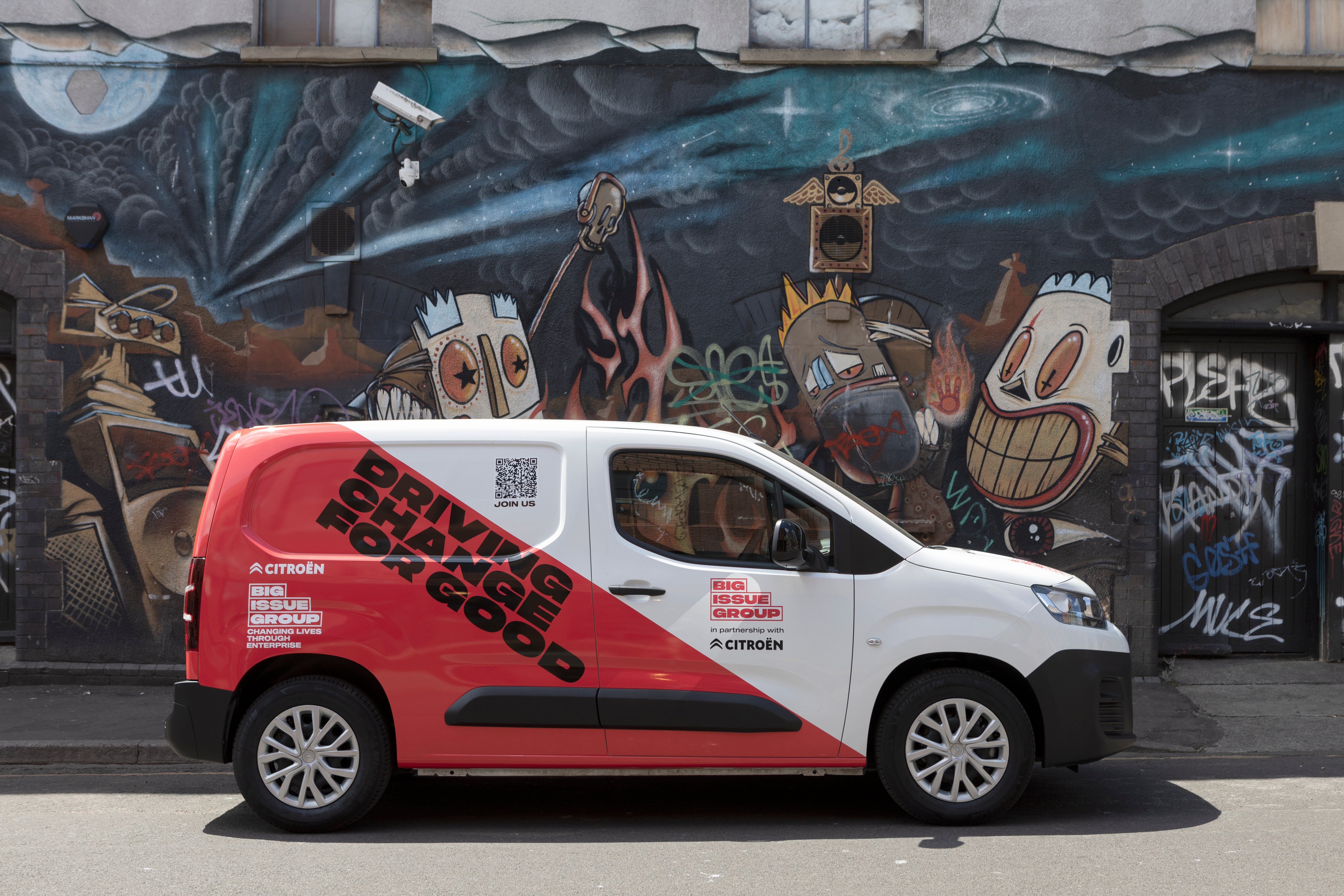 Big Issue magazines distributed via electric Citroen van (BigIssue/PA)