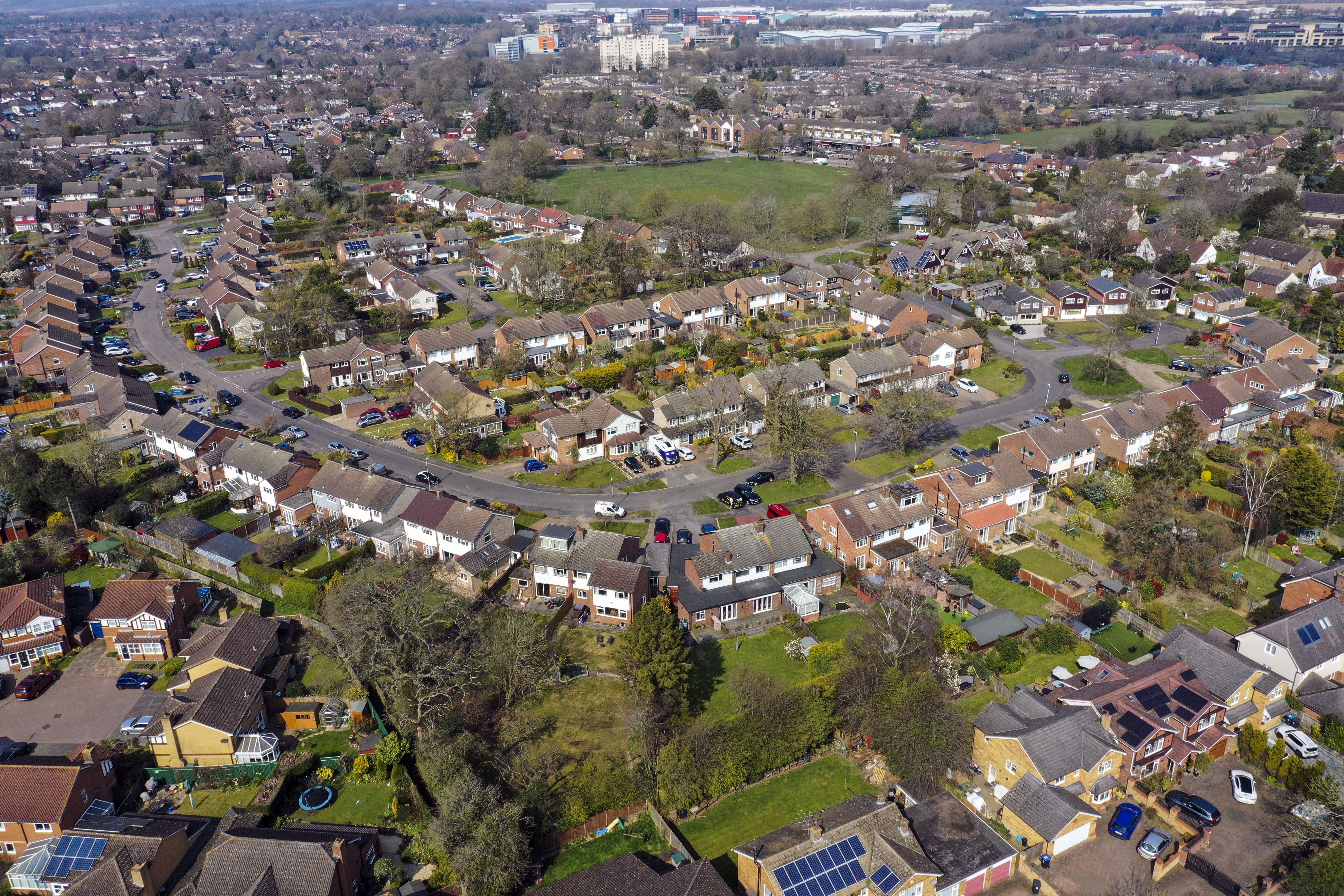 The average price tag on a home coming on the market has dipped by nearly £5,000 month-on-month, marking the first fall this year so far, according to Rightmove (Steve Parsons/PA)