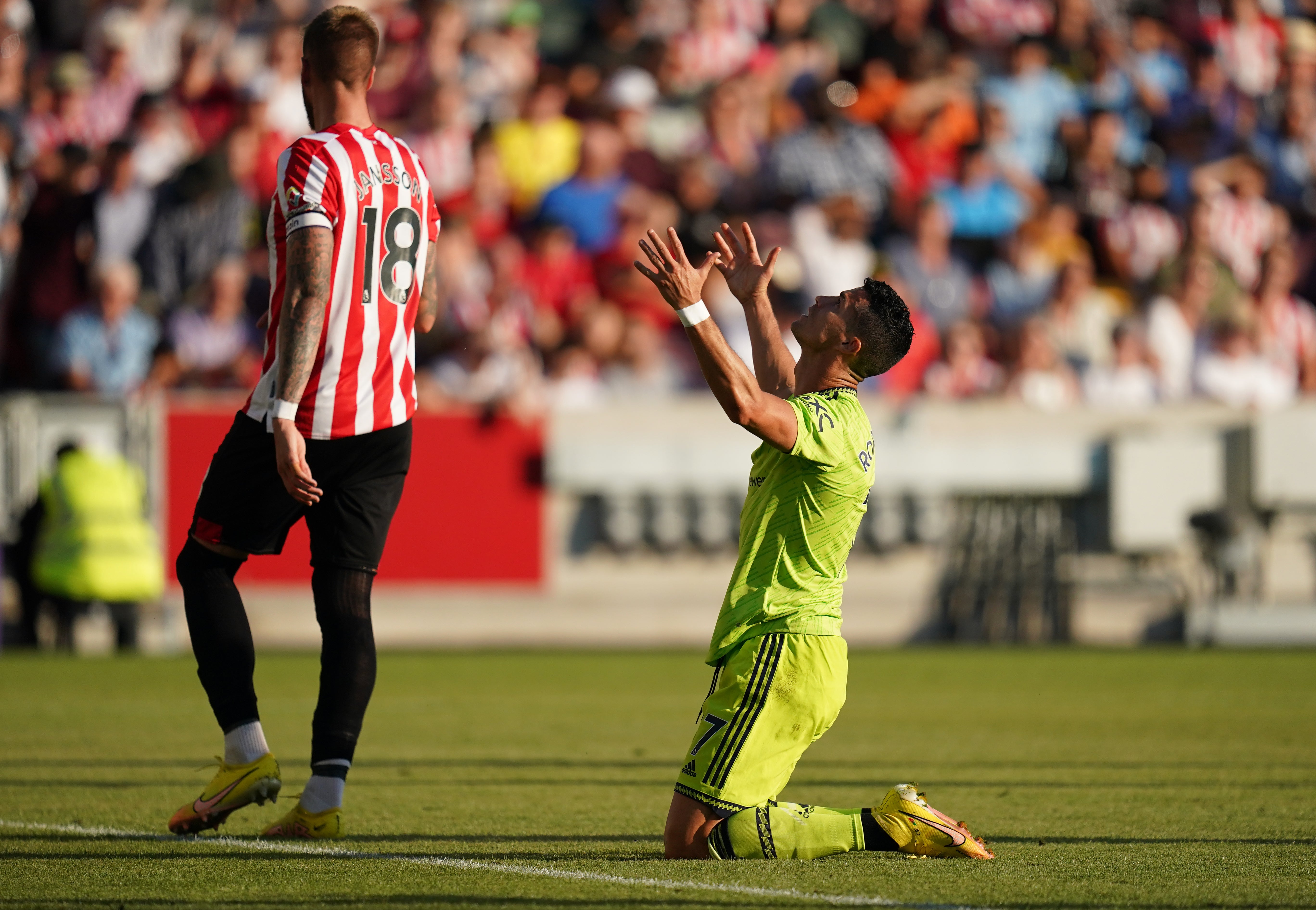 Cristiano Ronaldo was frustrated in front of goal (John Walton/PA)