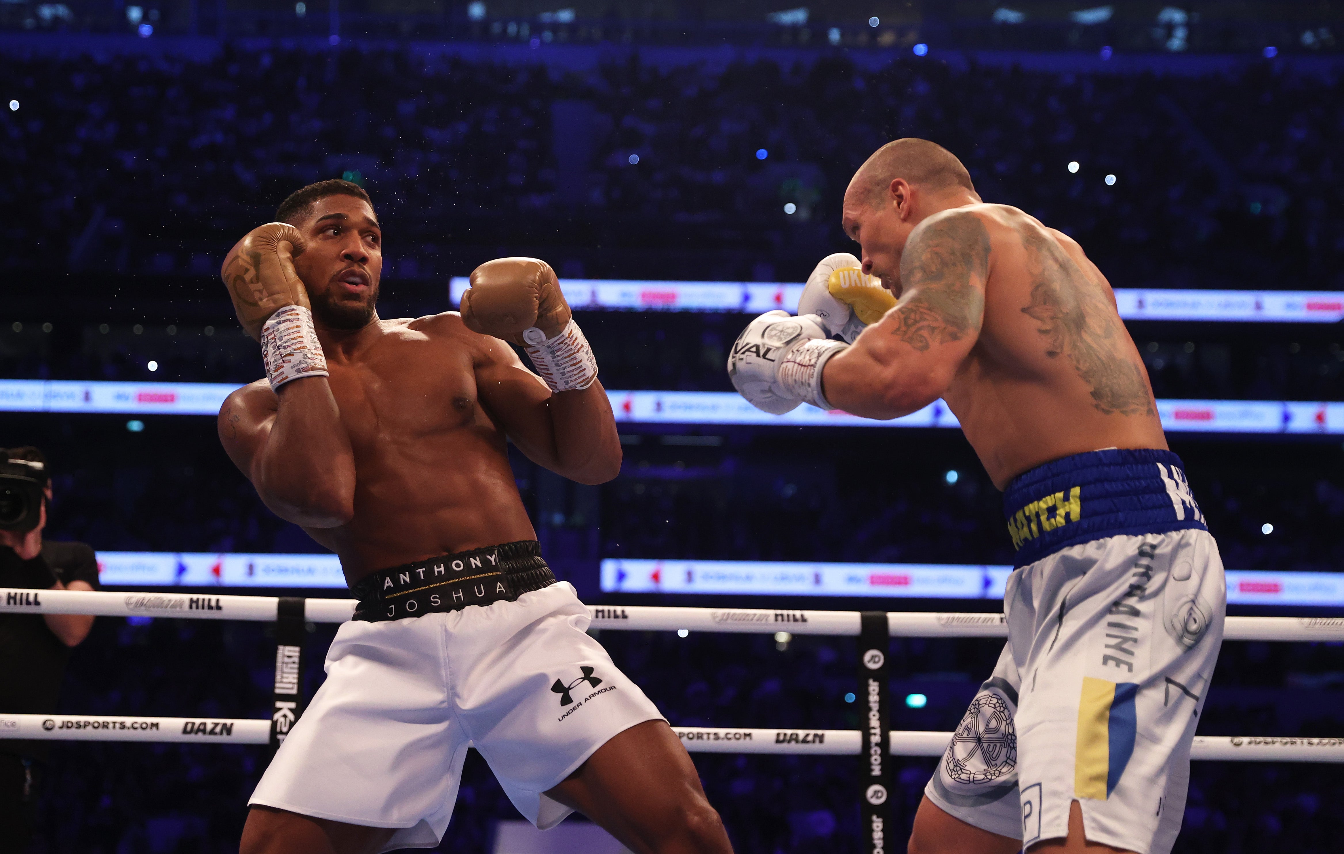 Usyk says he suffered for his victory in north London, while Joshua has spoken of corner confusion