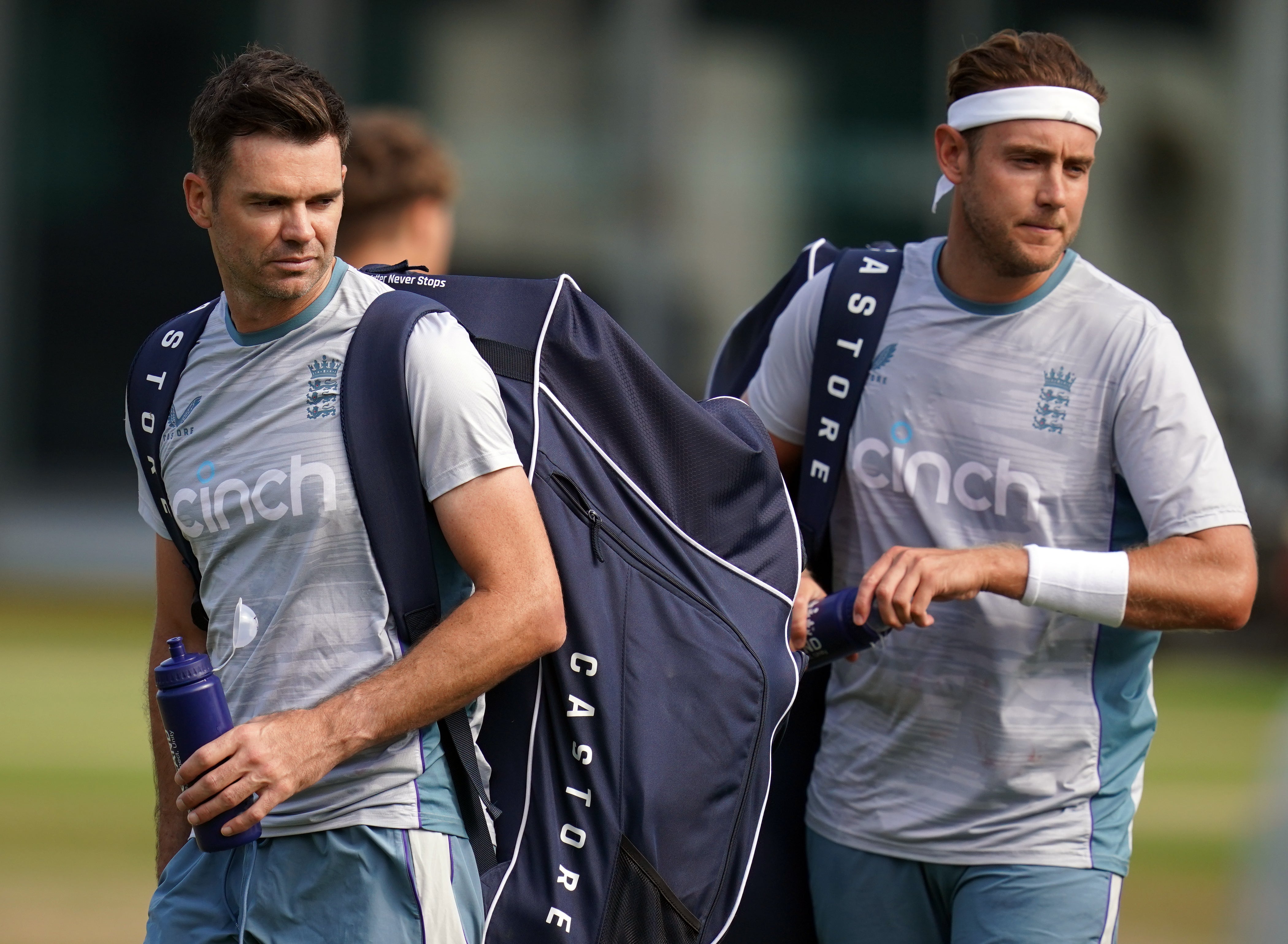 James Anderson, left, is confident in England’s approach (John Walton/PA)