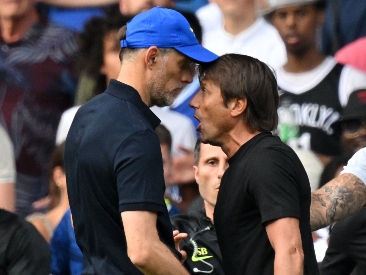 Tuchel and Conte clashed during and after the game