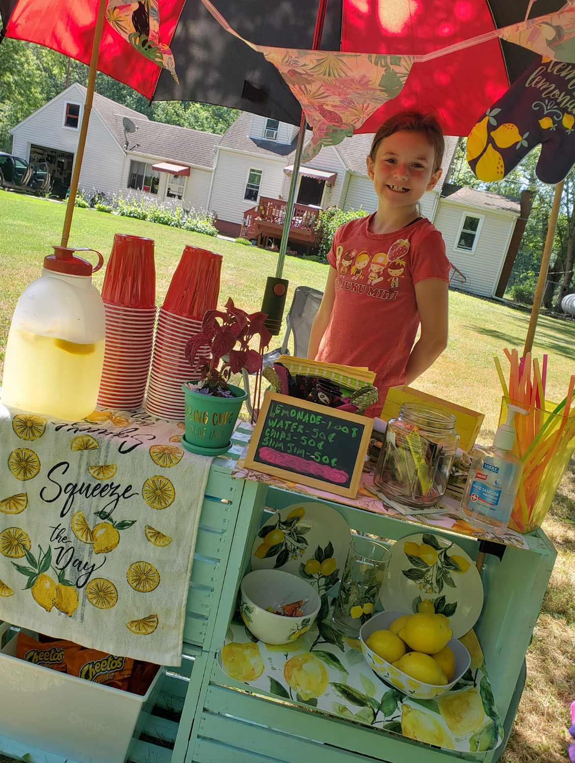 A local business owner was impressed by Asa’s business mentality and allowed her to set up her stand outside his store