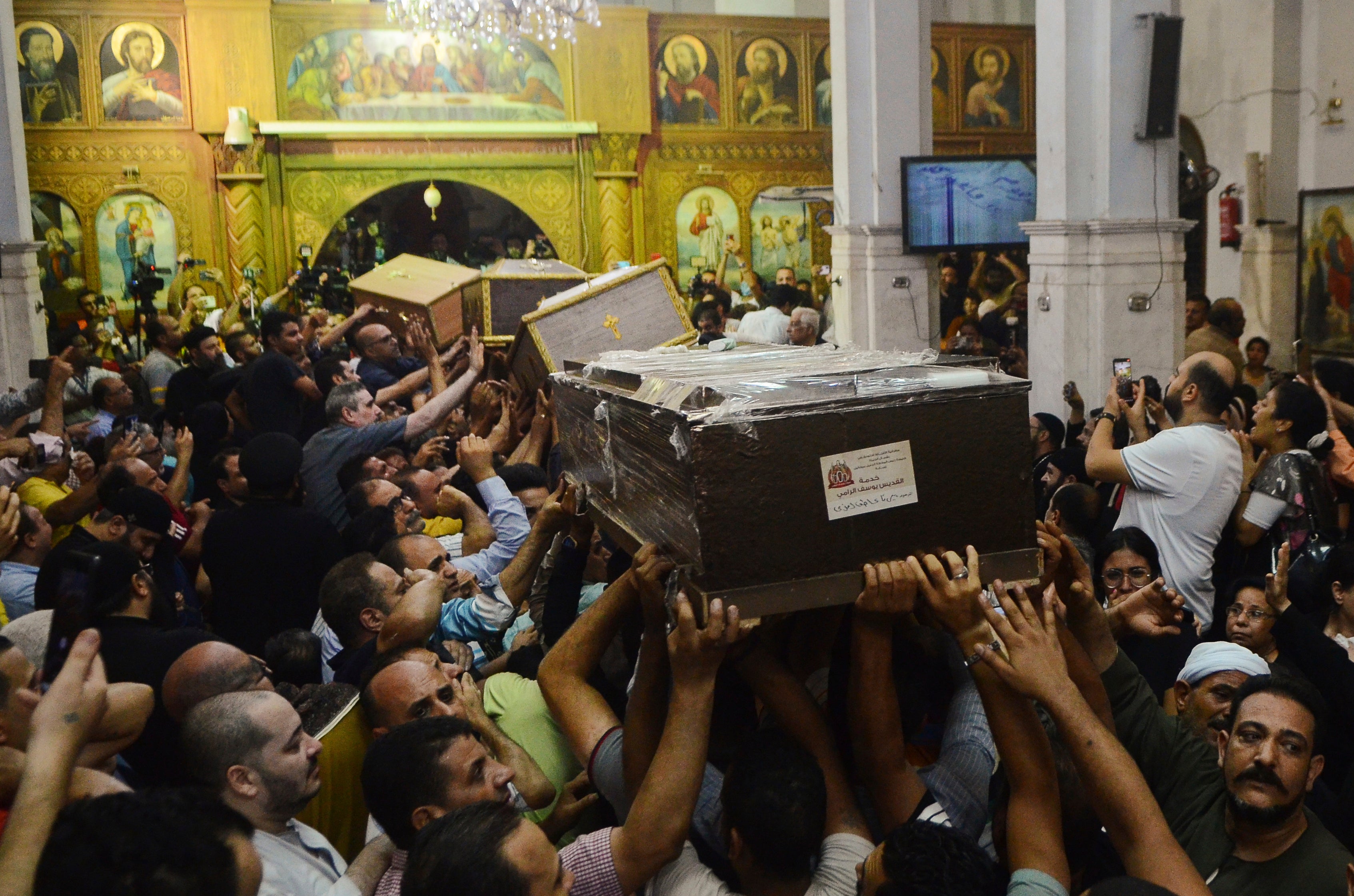 APTOPIX Egypt Church Fire