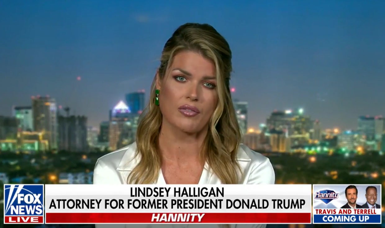 Halligan defending Trump on Fox News in August 2022 after the FBI raided Mar-a-Lago in pursuit of boxes of classified documents taken from the White House