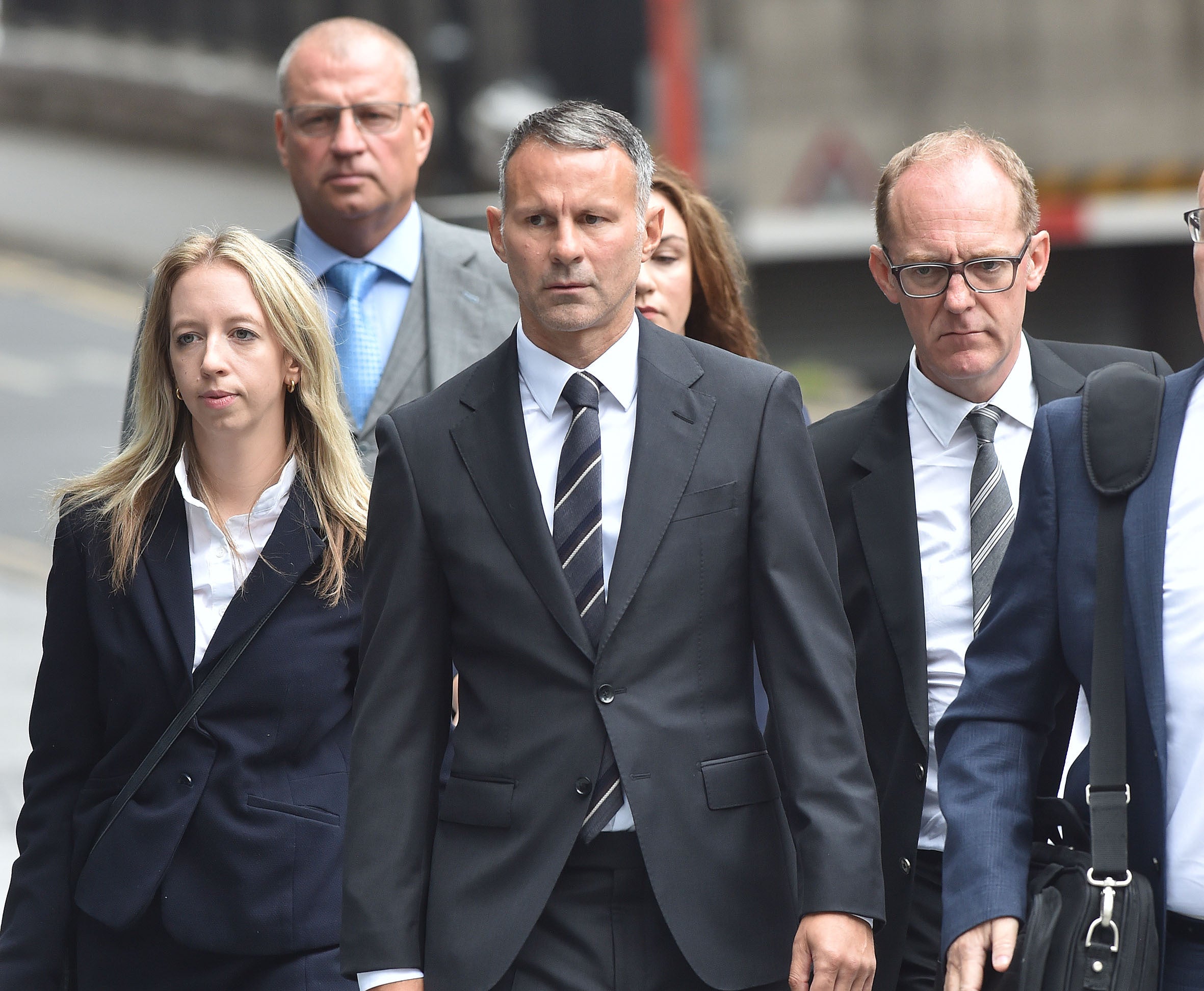 Ryan Giggs arrives at Mancherster Crown Court