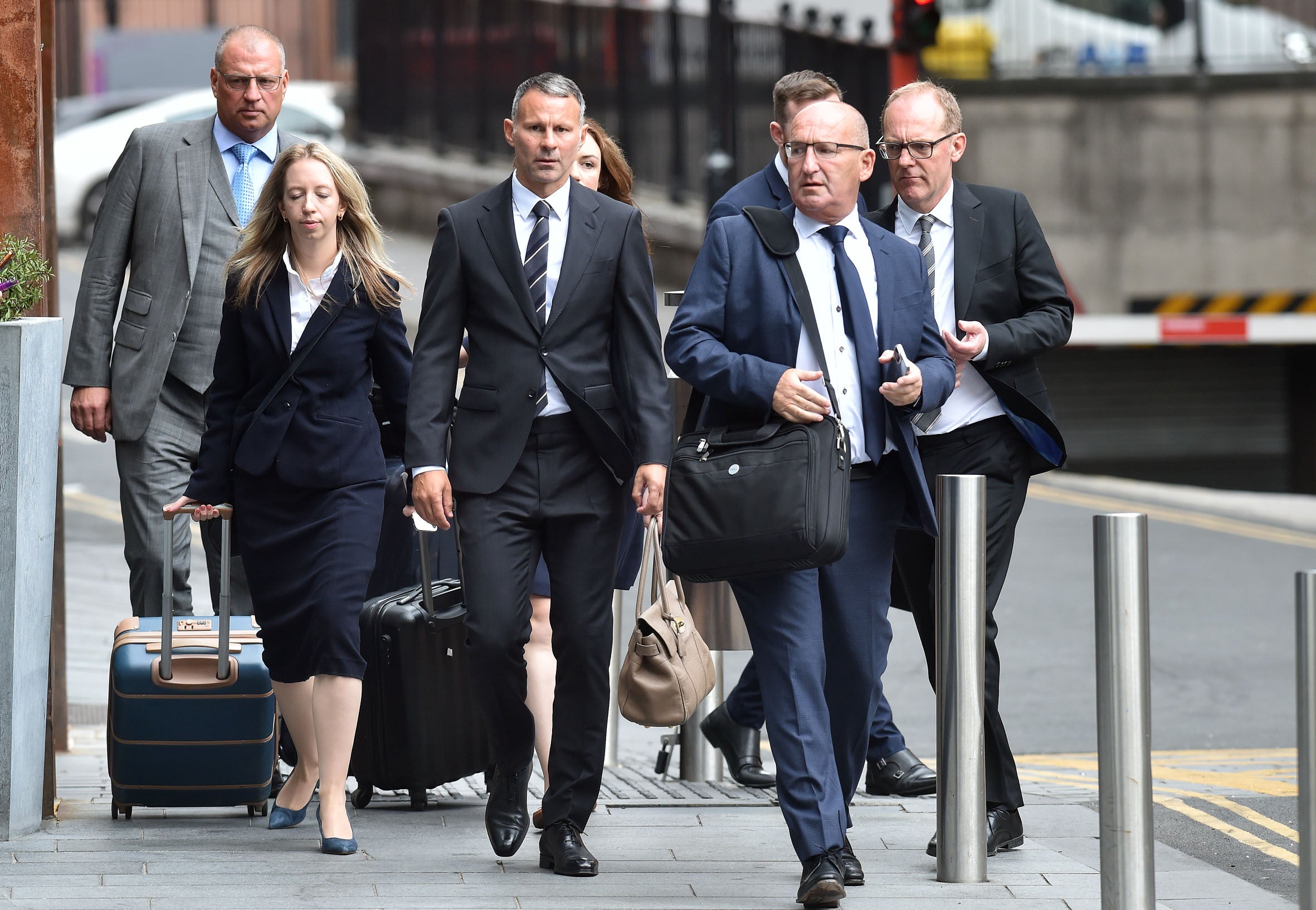 Giggs arrives at Manchester Crown Court (Steven Allen/PA)