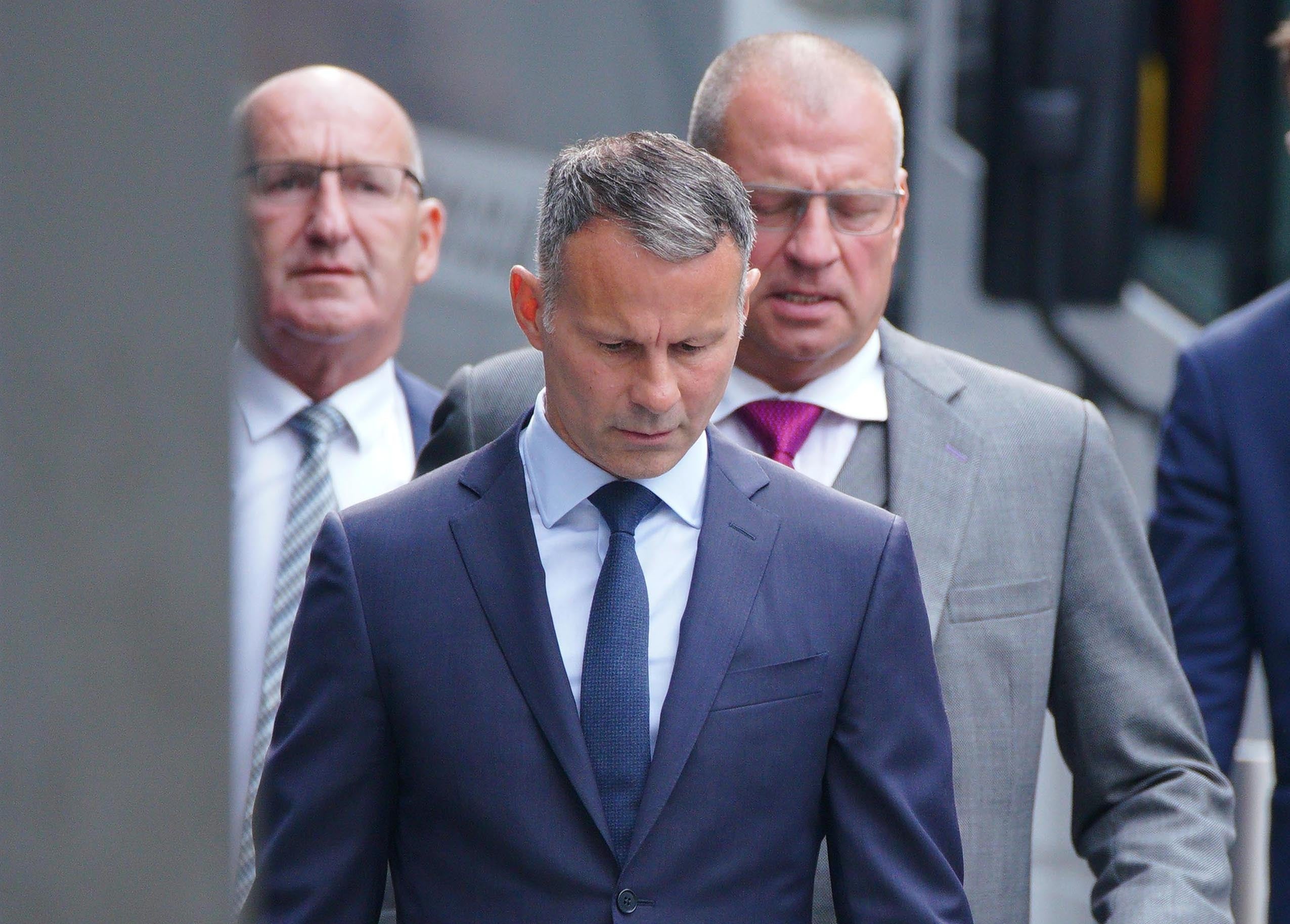 Former Manchester United footballer Ryan Giggs arrives at Manchester Crown Court (Peter Byrne/PA)