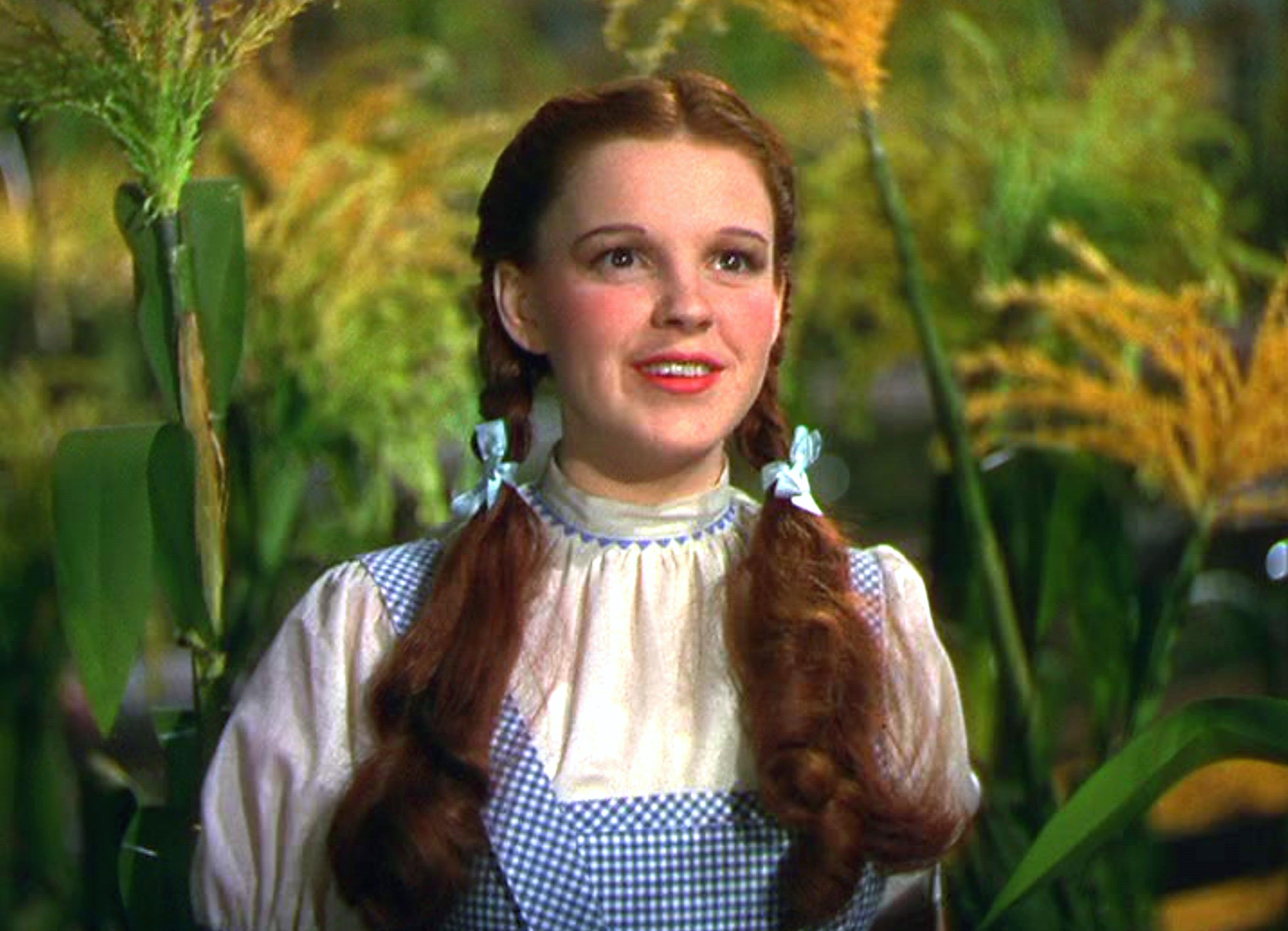 Judy Garland singing ‘Over the Raindbow’ from ‘The Wizard of Oz’ was in the top four tracks selected by the dying