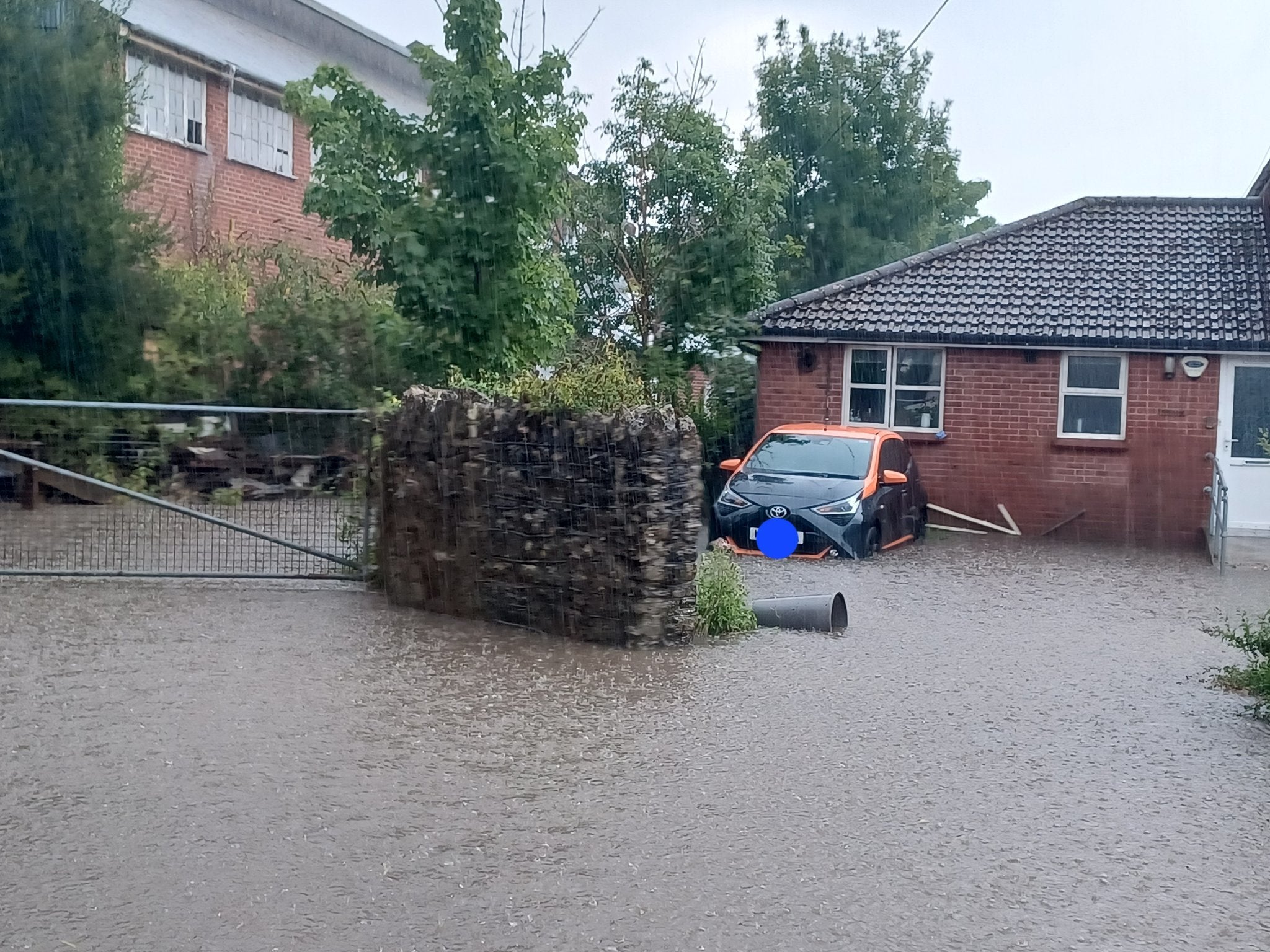 Flooding in Port Talbot, Wales