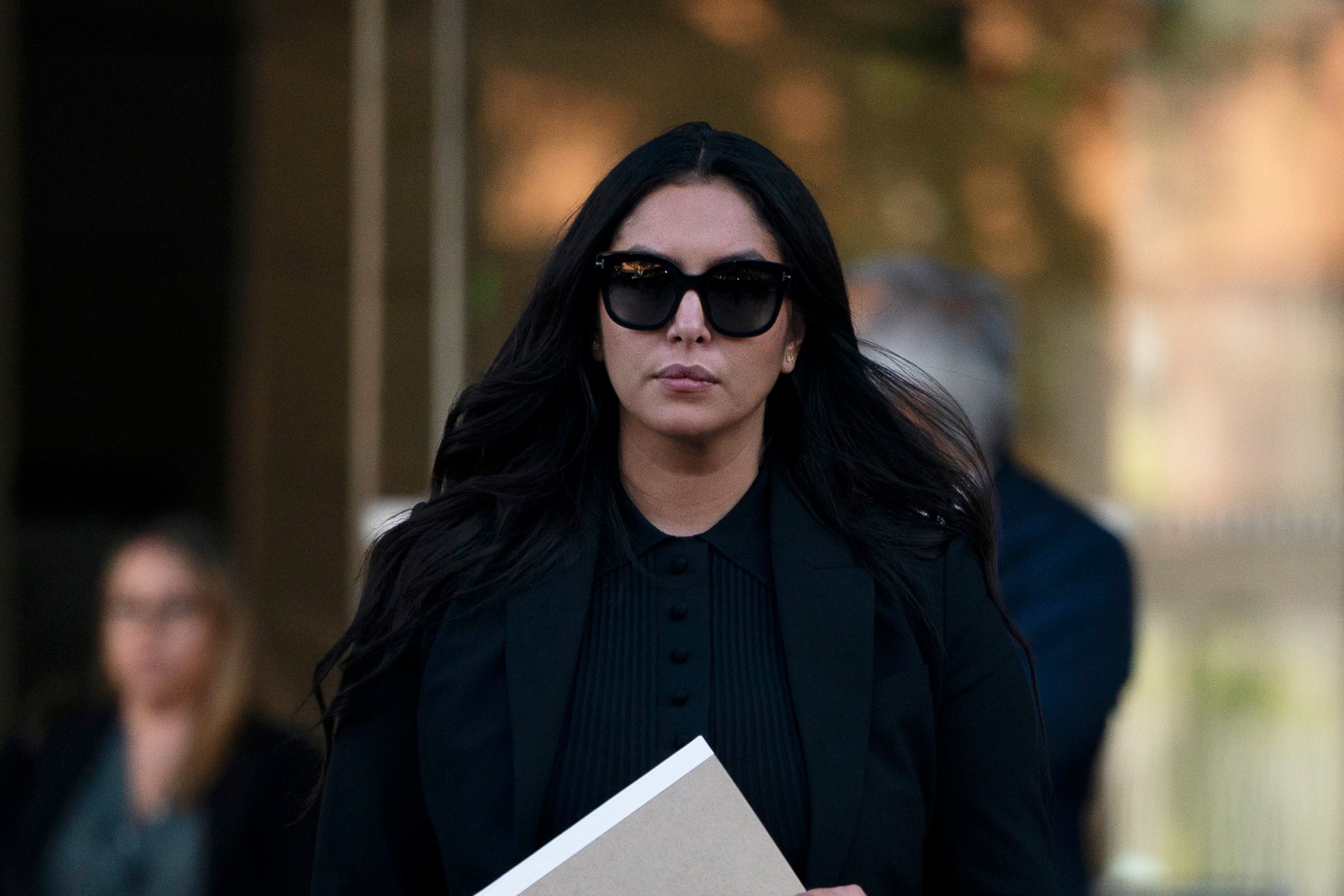 Vanessa Bryant leaving the federal courthouse in Los Angeles last week