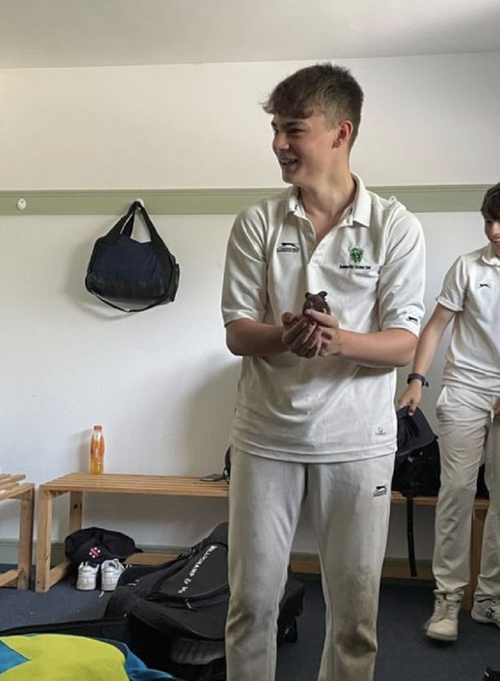 Tyler with Gerbus (Holsworthy Cricket Club/PA)