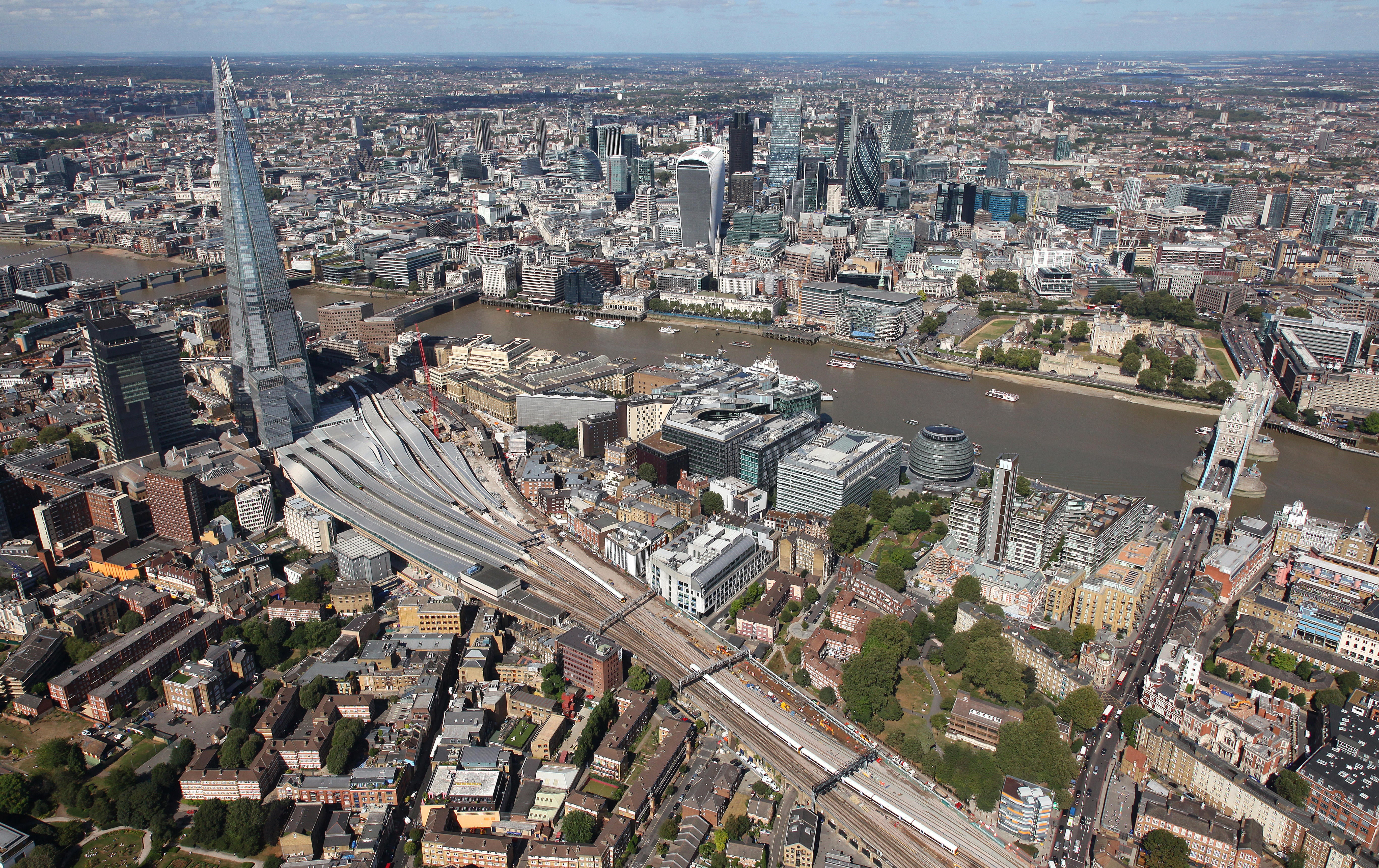 The fire broke out near London Bridge Station (Alamy/PA)