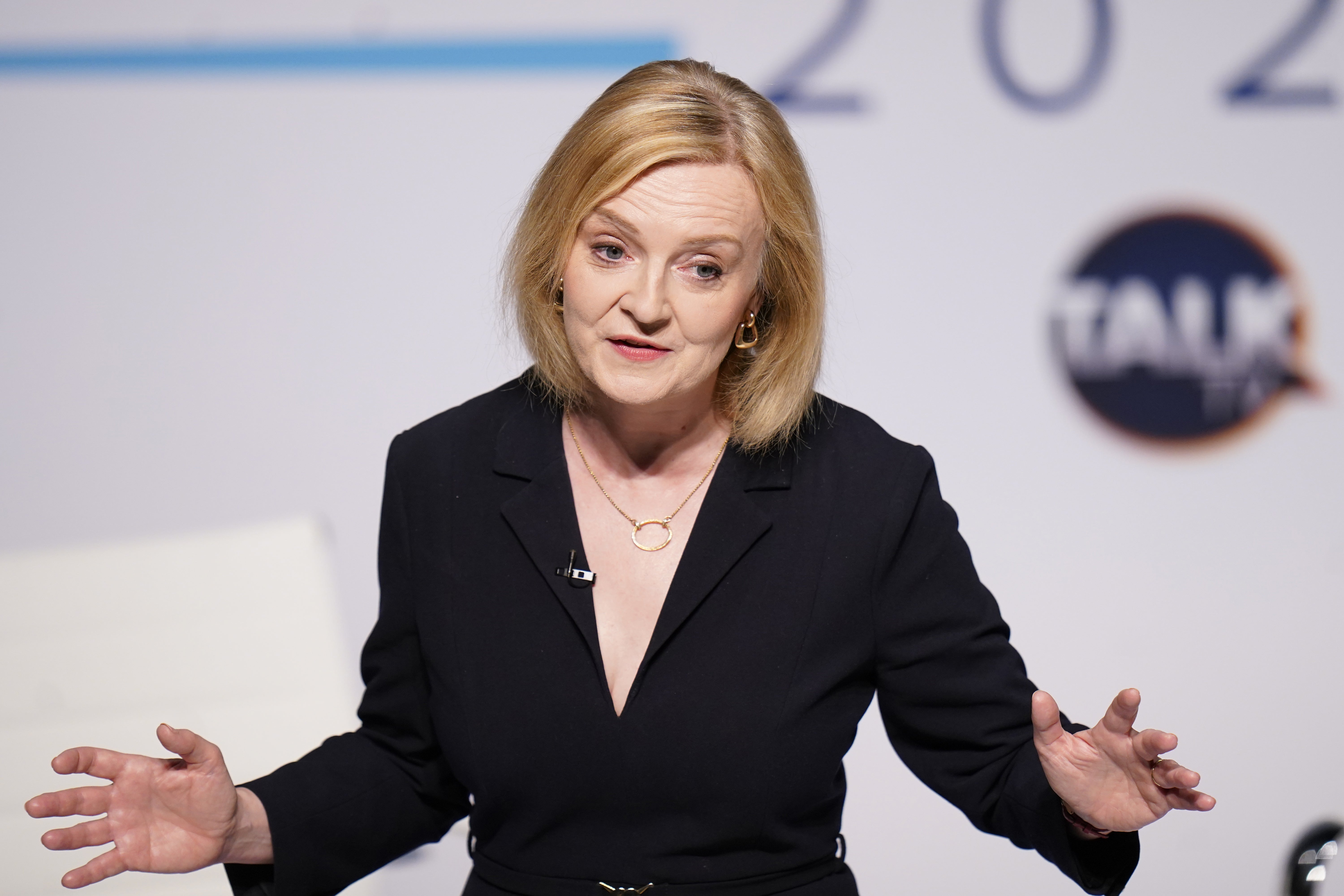 Liz Truss during a hustings event in Darlington, County Durham (Danny Lawson/PA)