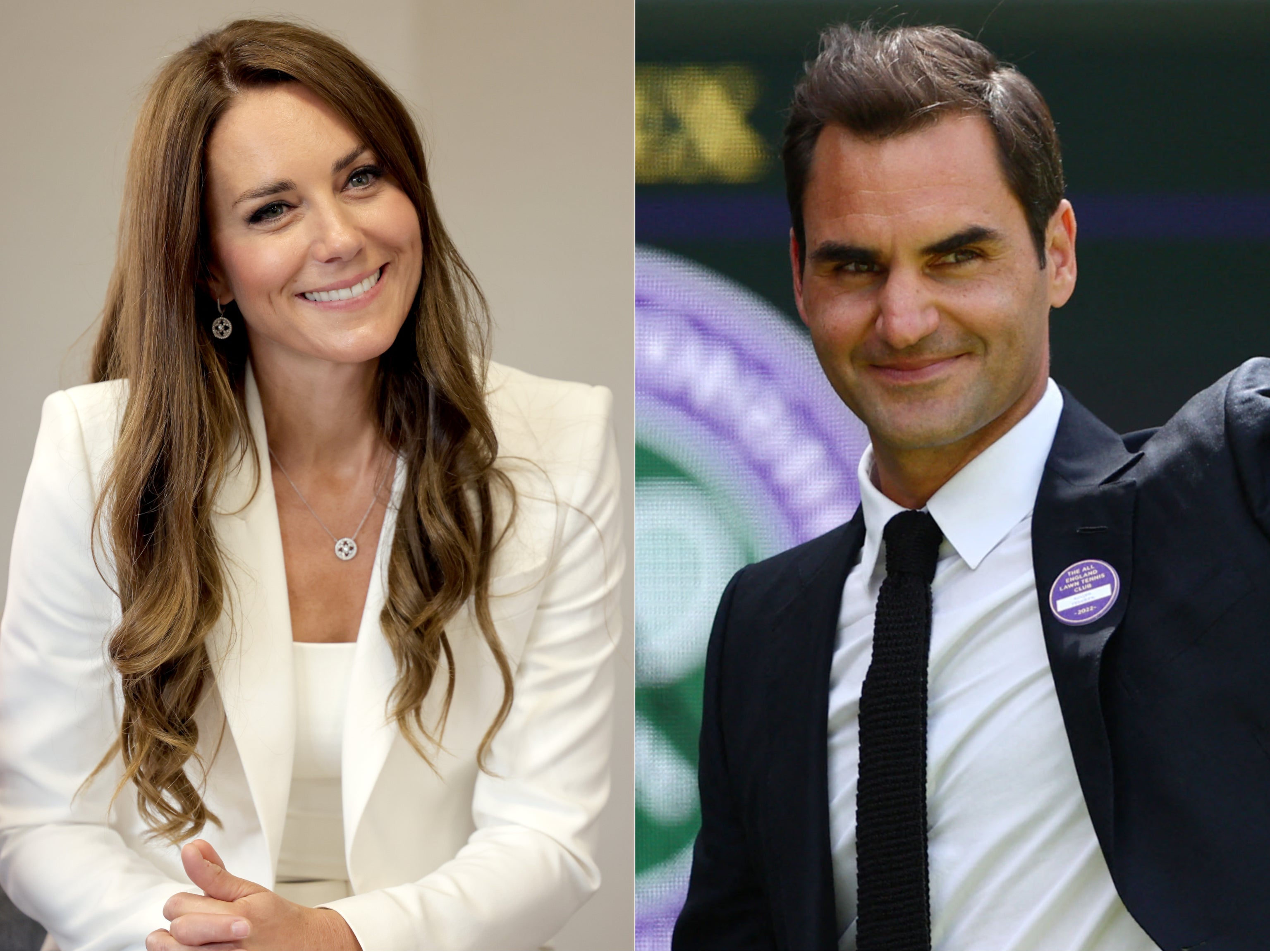 Kate Middleton and Roger Federer