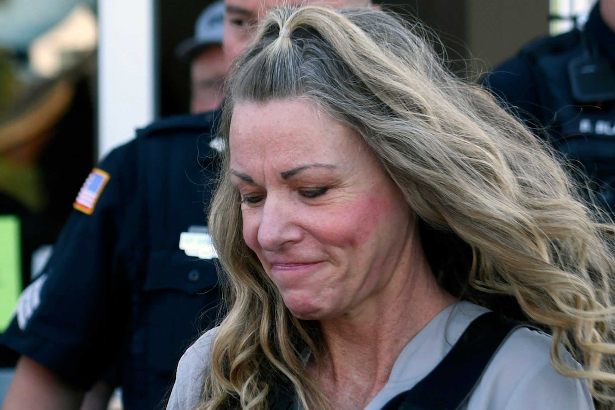 Lori Vallow is seen leaving the Fremont County Courthouse in Idaho on Tuesday