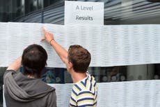 A-level results - live: First students to sit exams since Covid set to find out grades