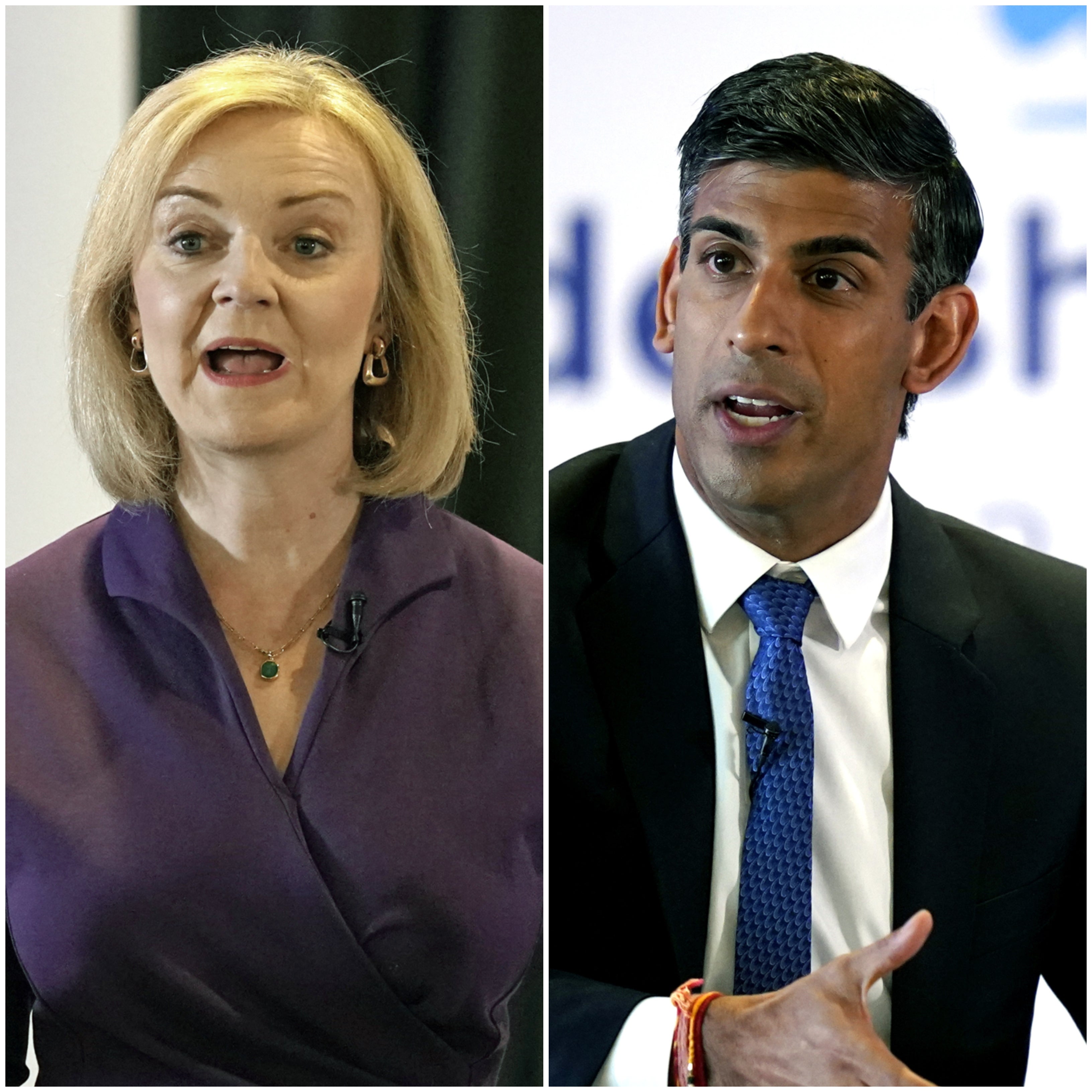 Liz Truss and Rishi Sunak (PA)