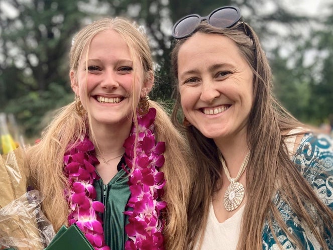 Kiely Rodni with her mother Lindsey Rodni-Nieman