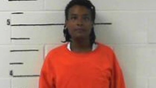 Krystal Pinkins pictured in her booking photo