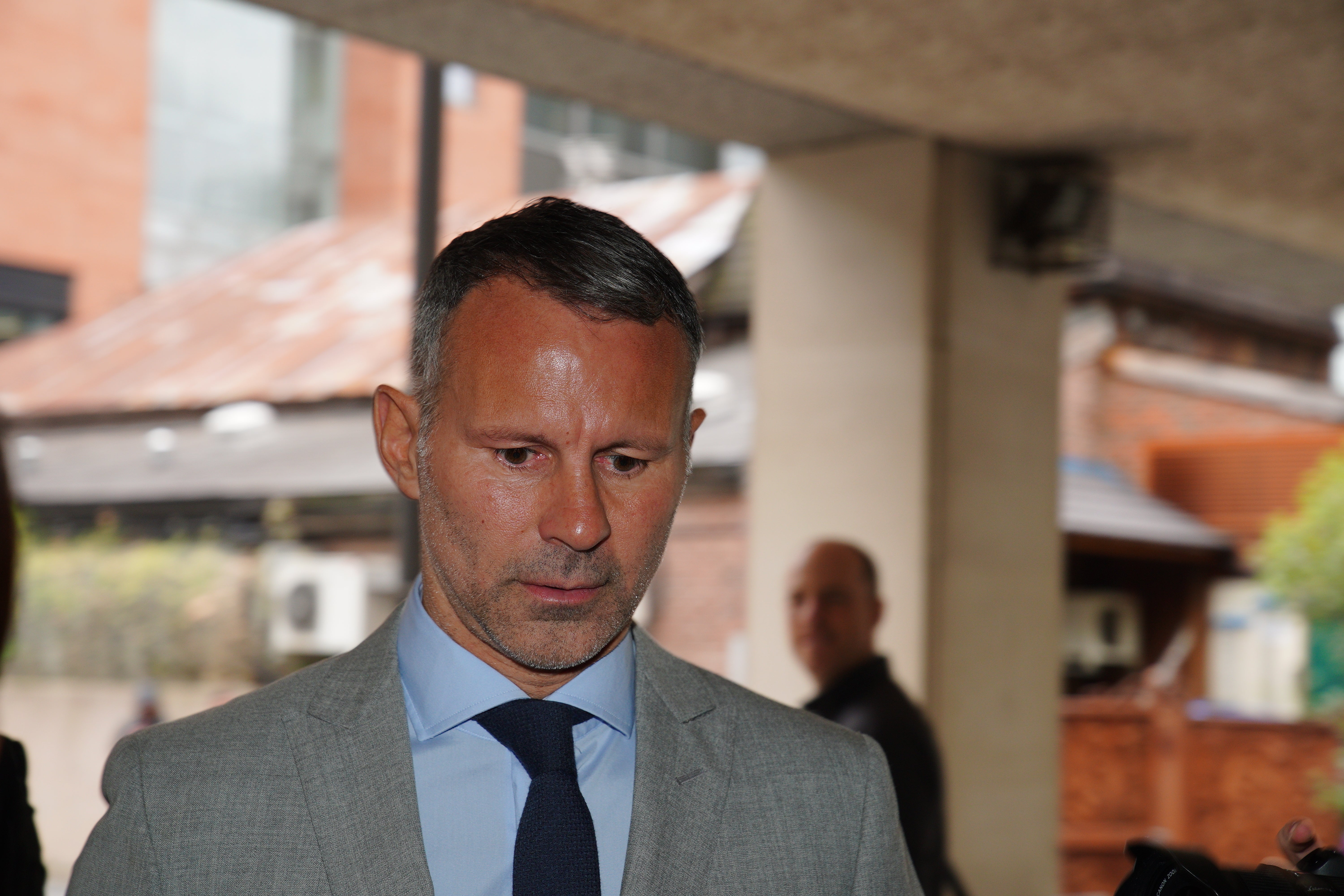 Former Manchester United footballer Ryan Giggs arrives at Manchester Crown Court (Peter Byrne/PA)