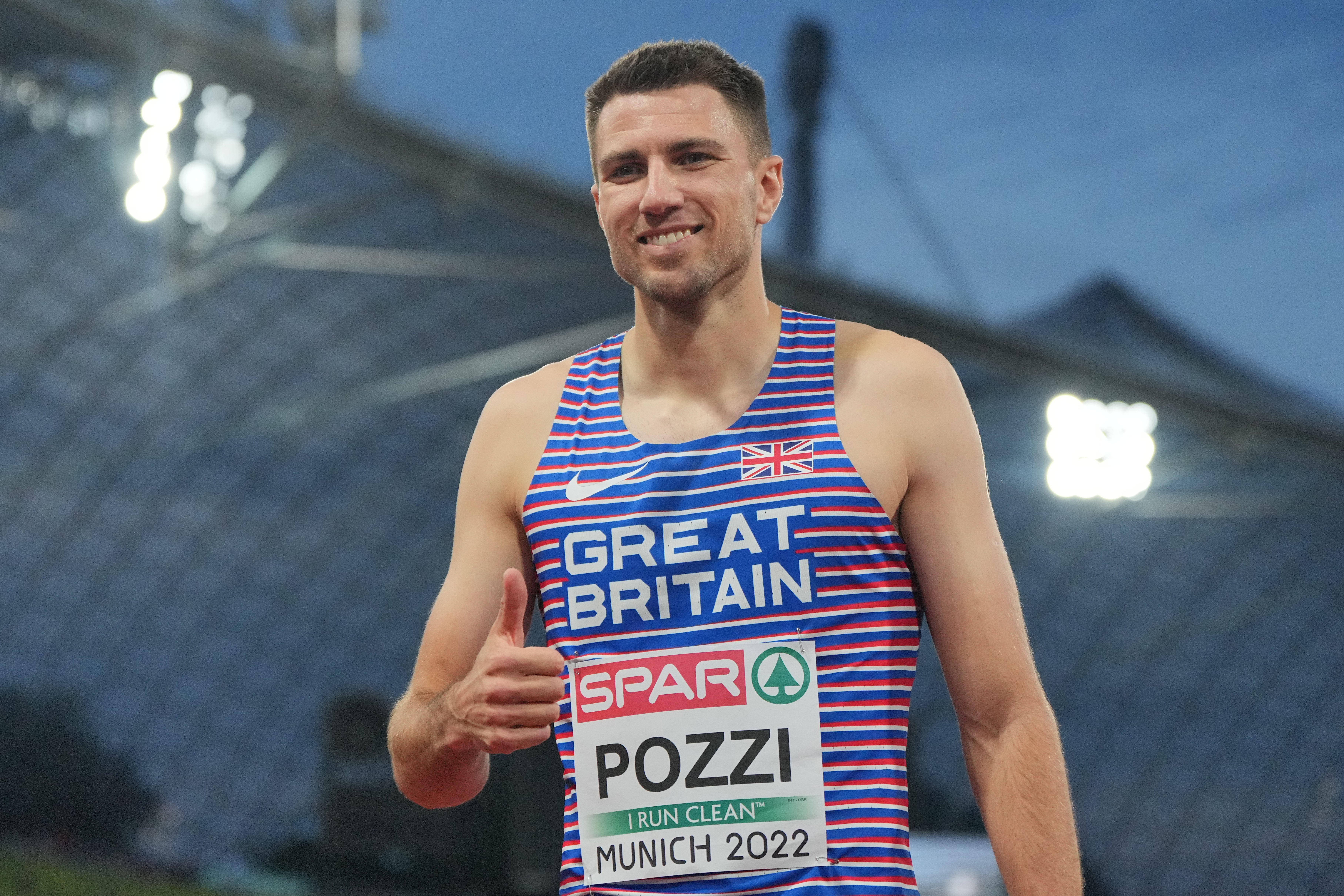 Great Britain’s Andrew Pozzi finished six in the men’s 100m hurdles final (Soeren Stache/DPA/PA)