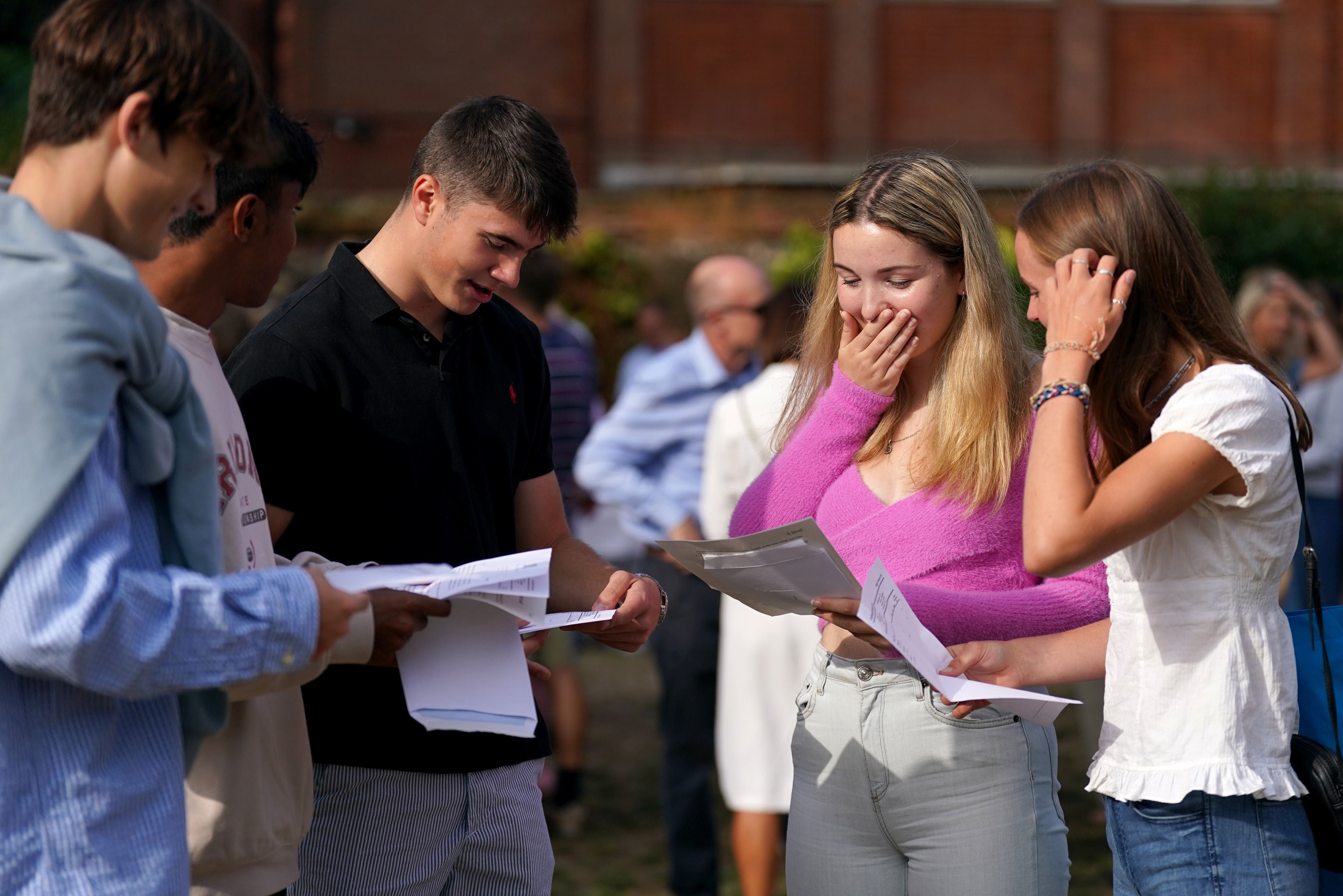 The pass rate and proportion of top marks awarded has increased since the last since students took exams