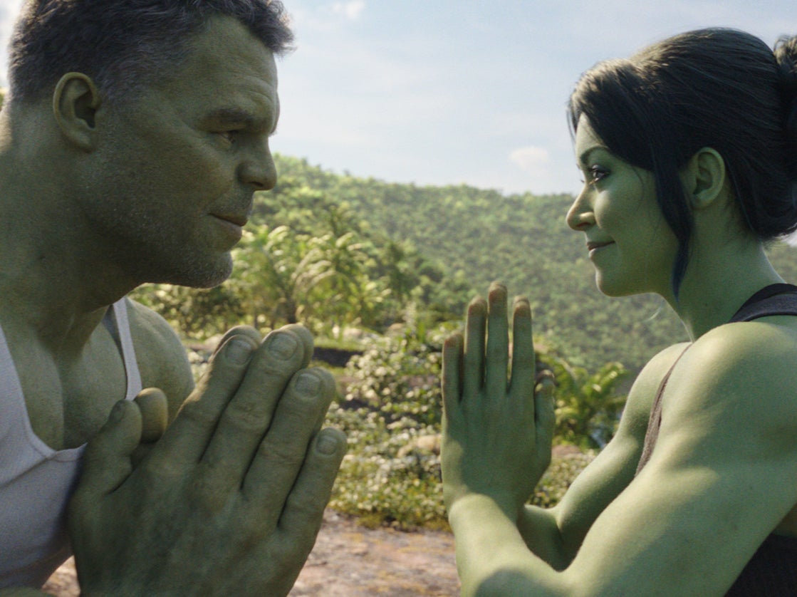 Mark Ruffalo and Tatiana Maslany in ‘She Hulk'