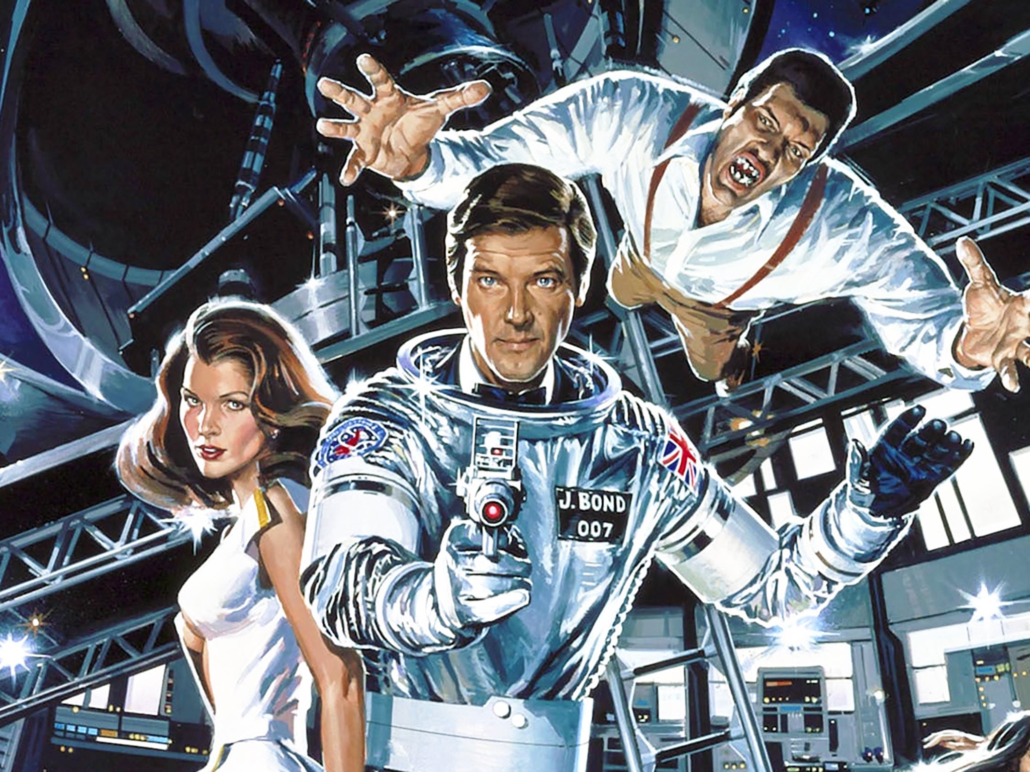 The original poster artwork for ‘Moonraker'