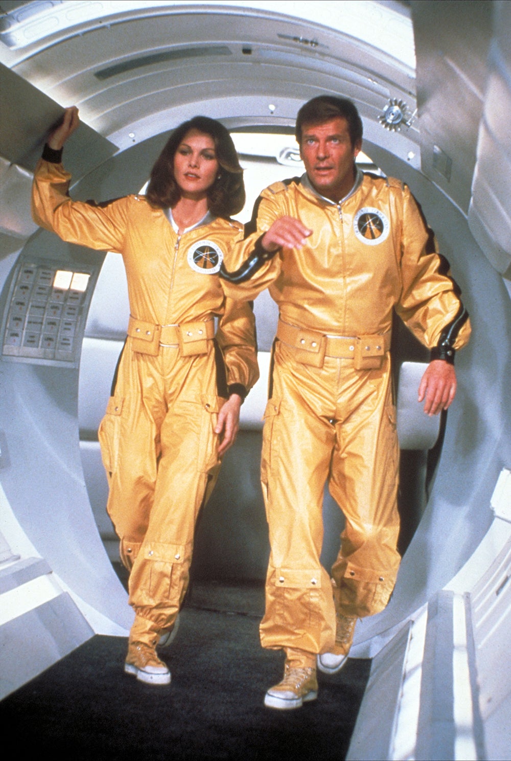 Lois Chiles as Dr Holly Goodhead, alongside Moore’s Bond, in ‘Moonraker'