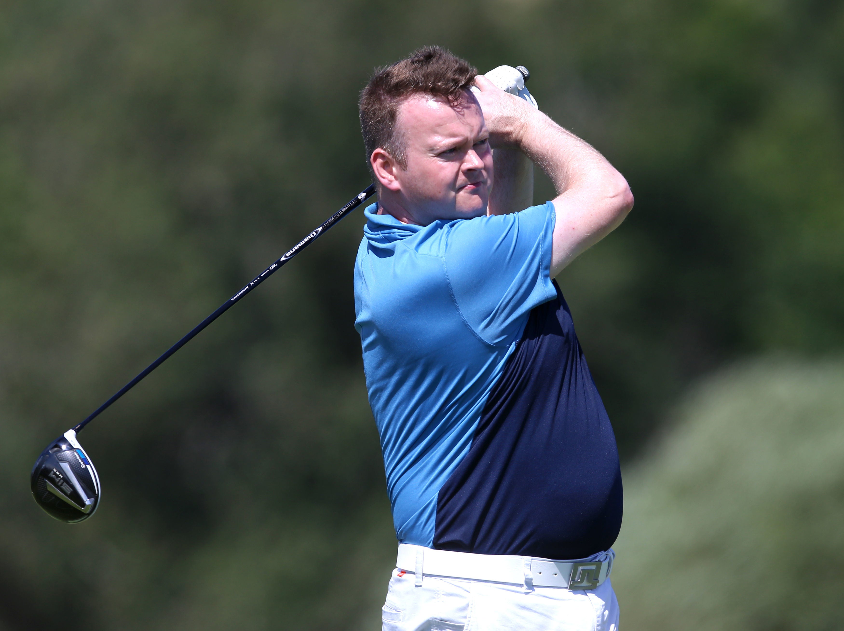 Shaun Murphy competed at a golf pro-am event earlier this summer