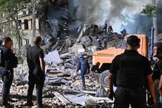 Kharkiv suffers ‘one of most tragic nights’ since war began after fresh Russian strikes