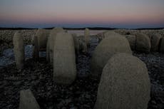 ‘Spanish Stonehenge’ emerges from drought-hit dam