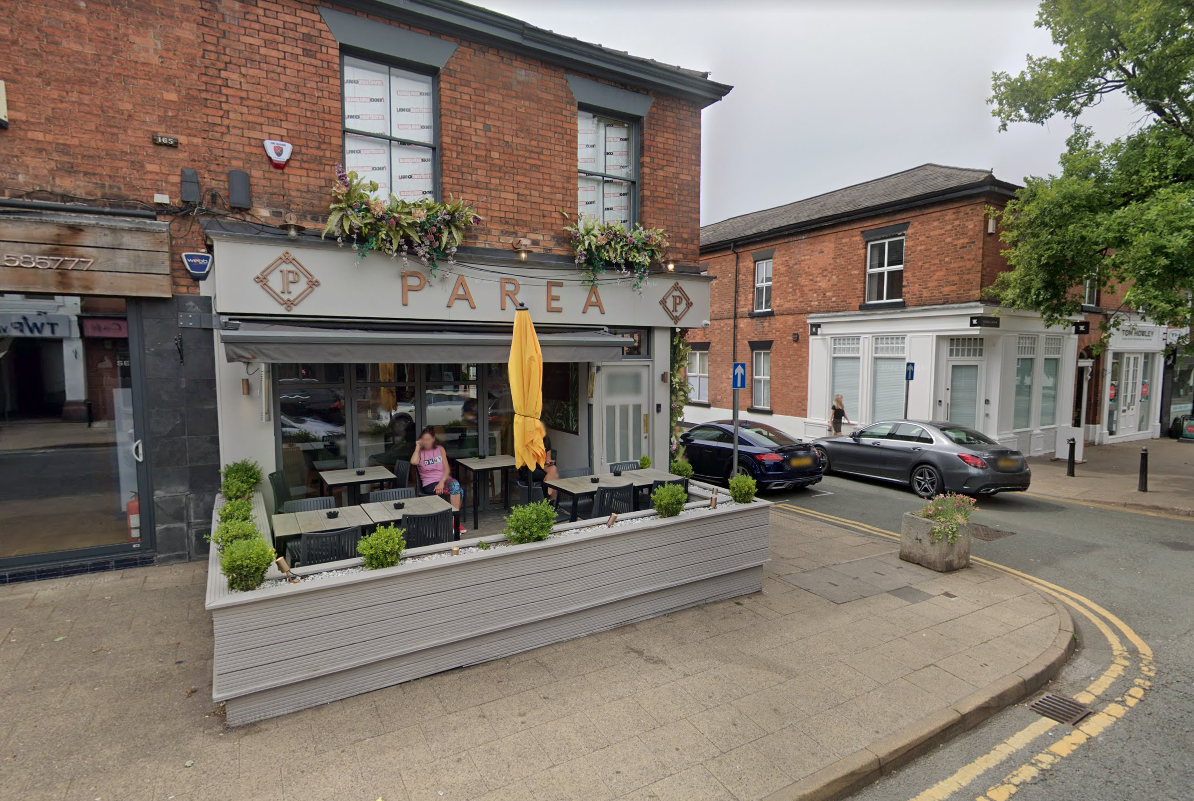 Parea bar in Cheshire where one victim said she met Mendy before allegedly being raped in his home