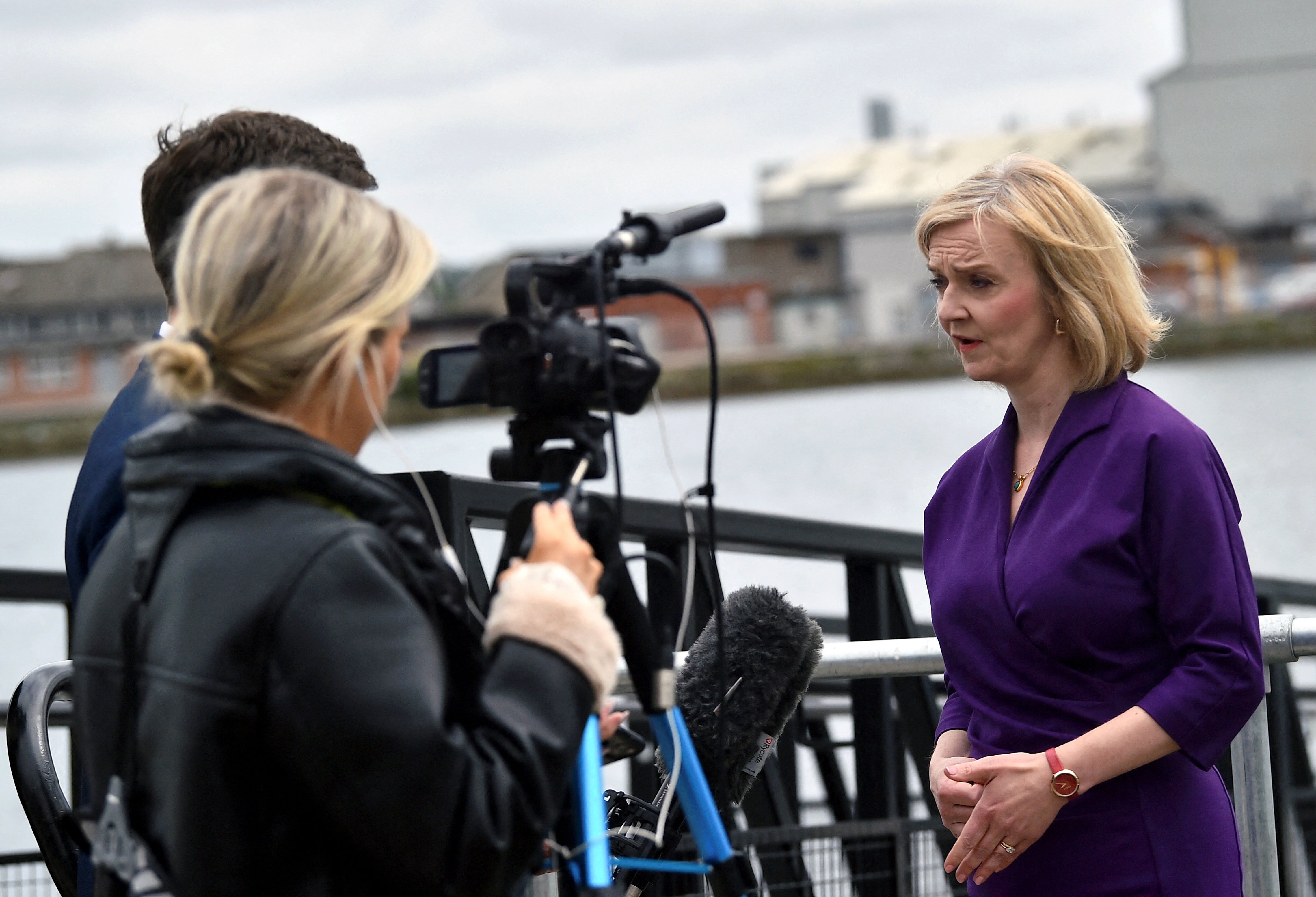 Tory leadership candidate Liz Truss (Clodagh Kilcoyne/PA)