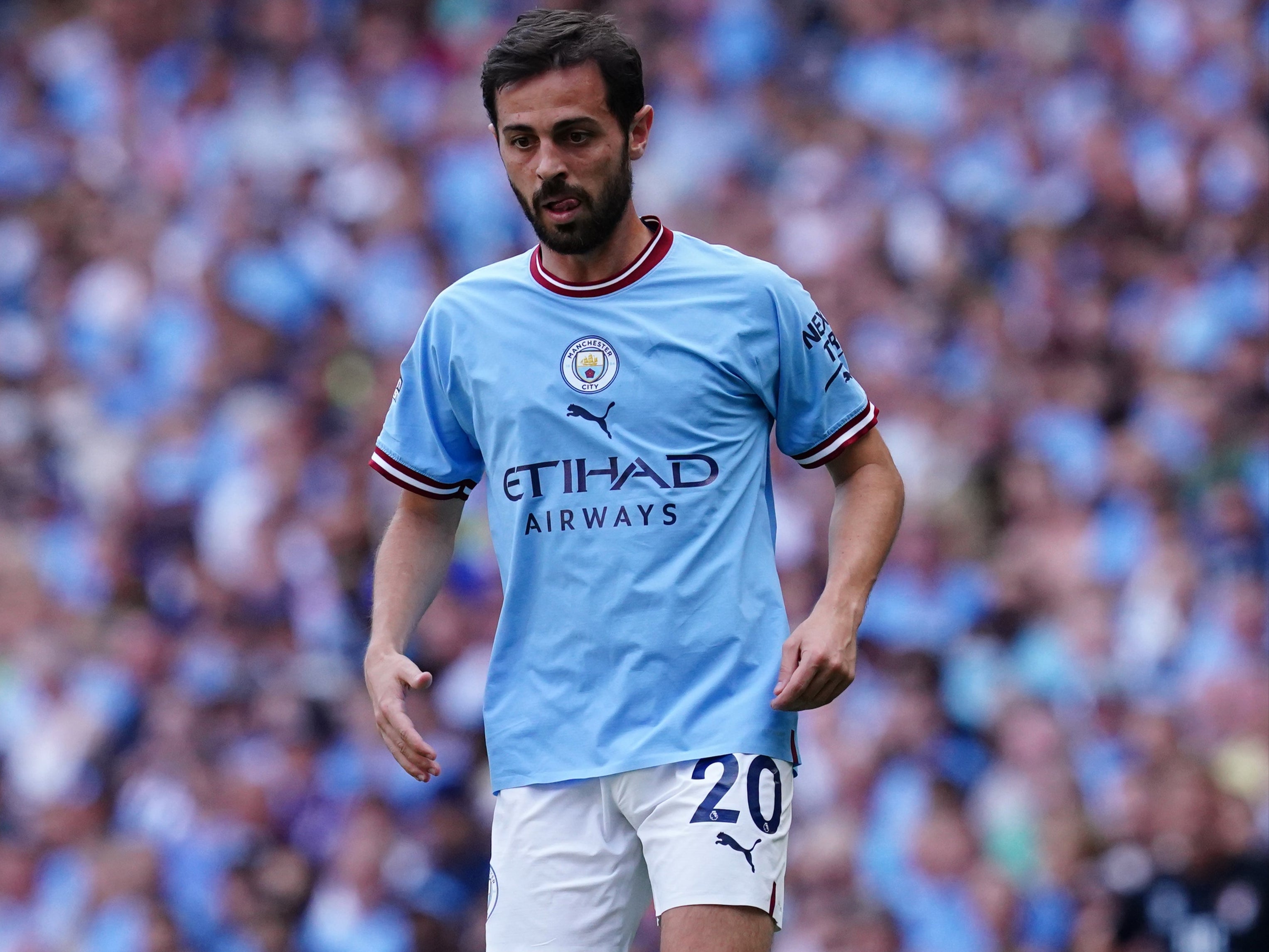 Bernardo Silva in action for Manchester City (Martin Rickett/PA)