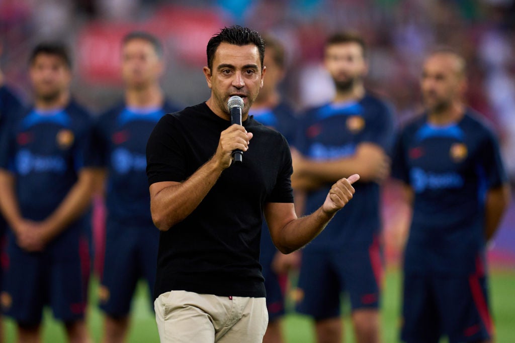 Head coach Xavi Hernandez