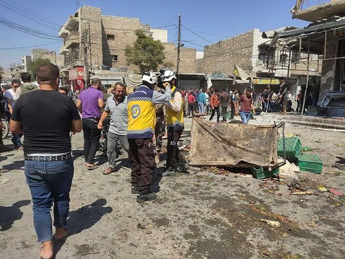 Market blast in north Syria kills at least 9, wounds dozens