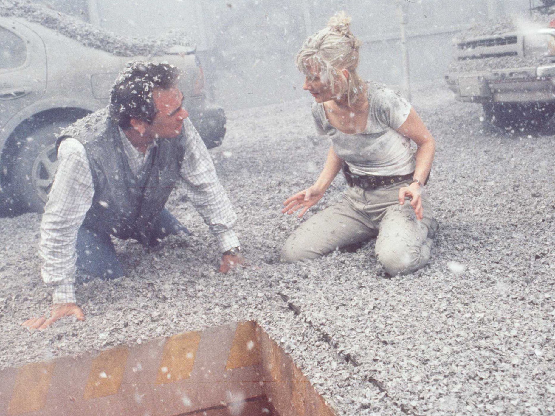 Heche with Tommy Lee Jones in ‘Volcano’