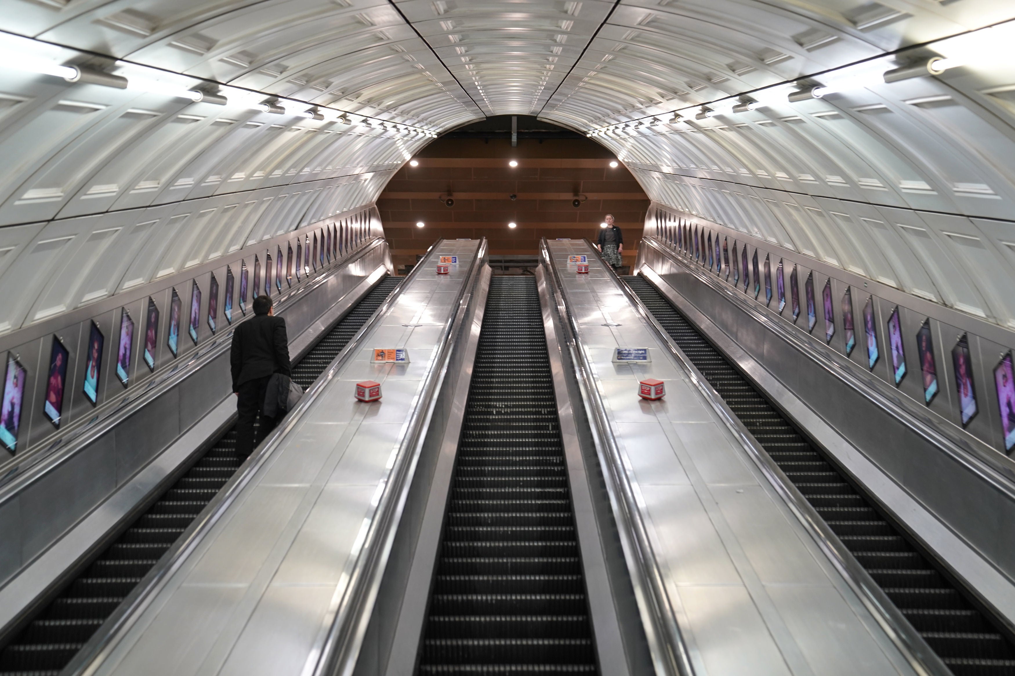 Escalators at Liverpool Street