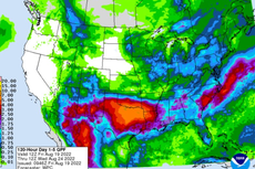 US southwest facing extreme rainfall this weekend with threat of flash flooding