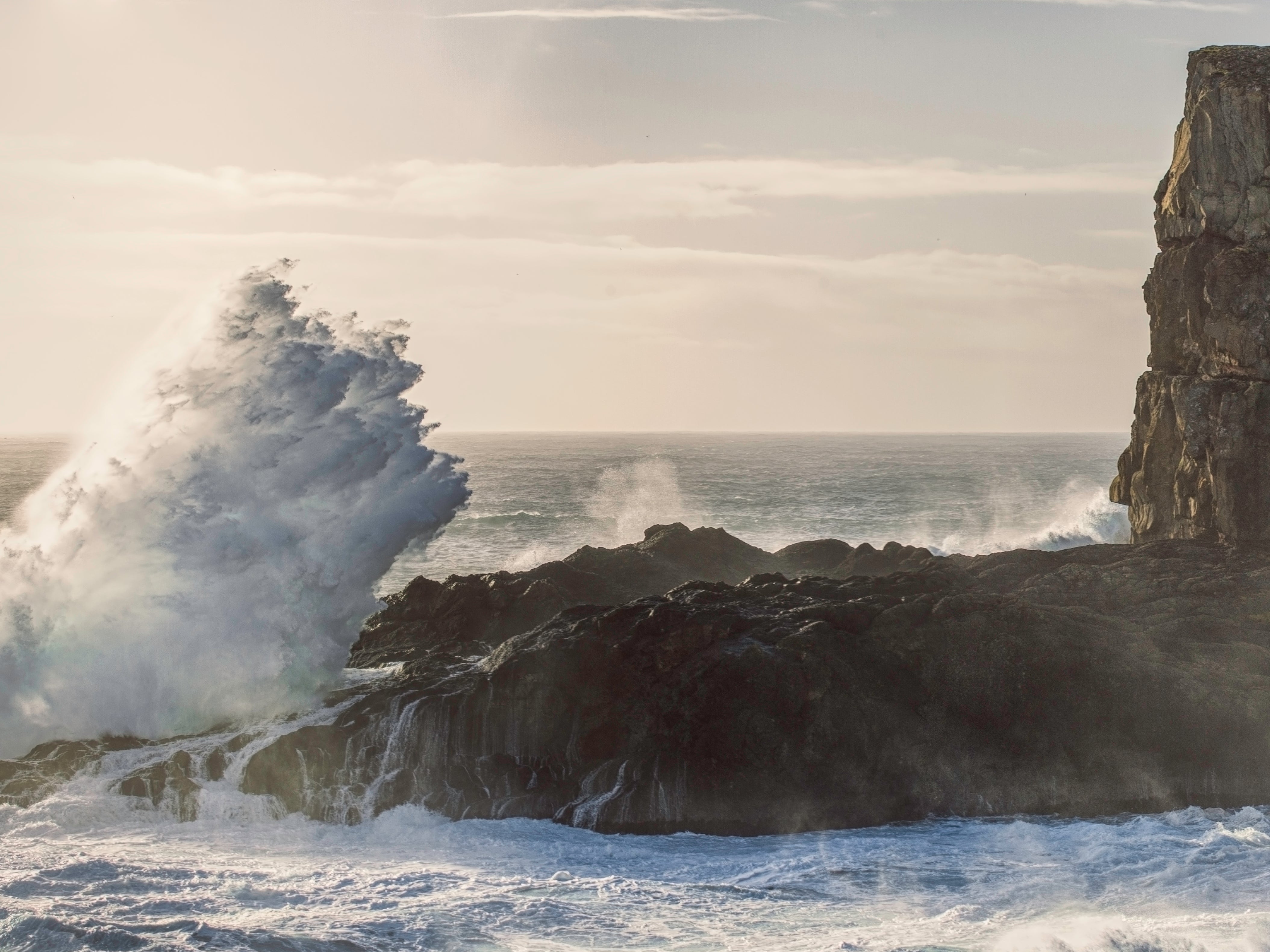 Volunteers are surrounded by the majesty of the Faroe Islands’ dramatic scenery