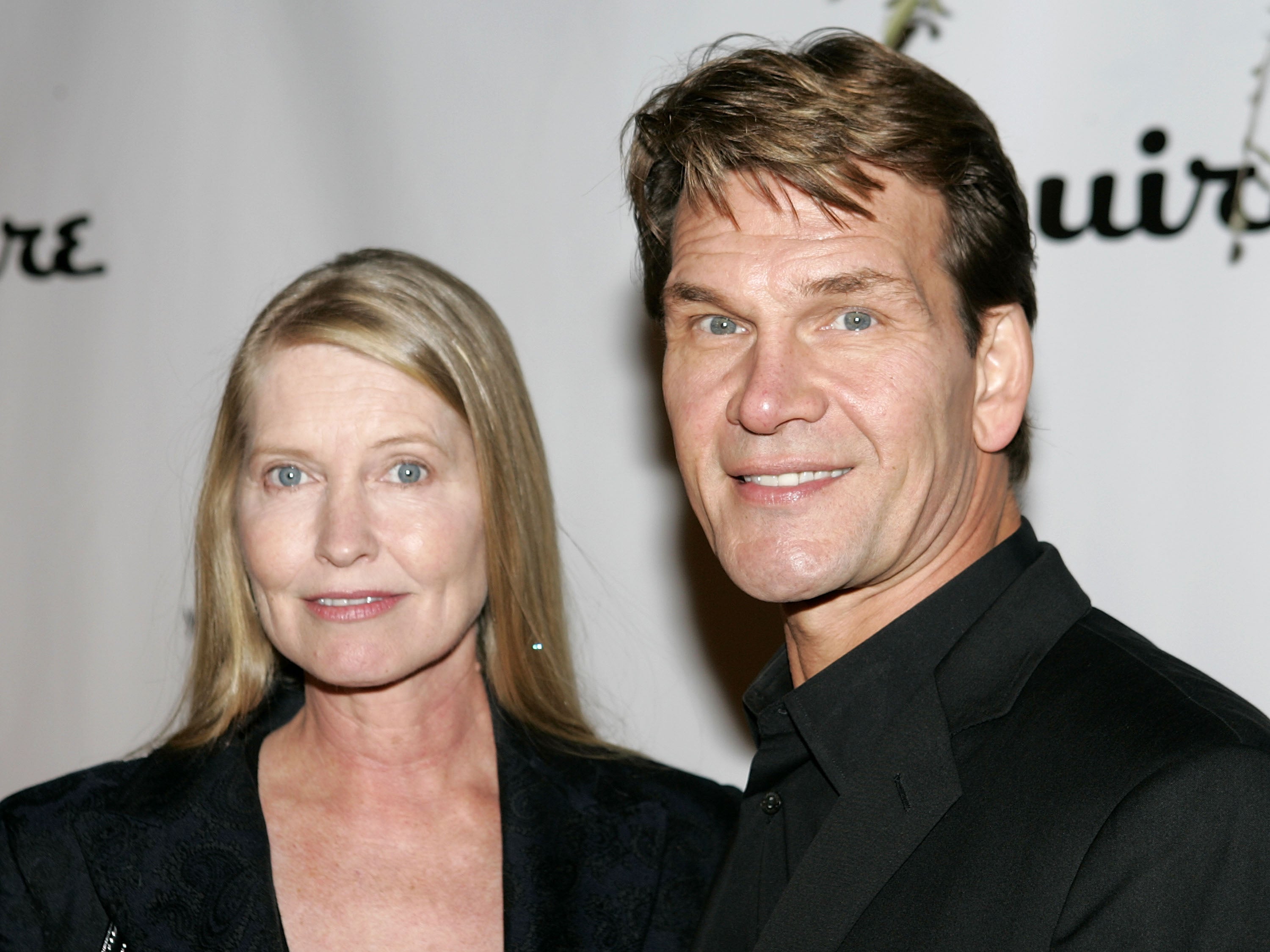 Actor Patrick Swayze (right) and his wife Lisa Niemi in 2004