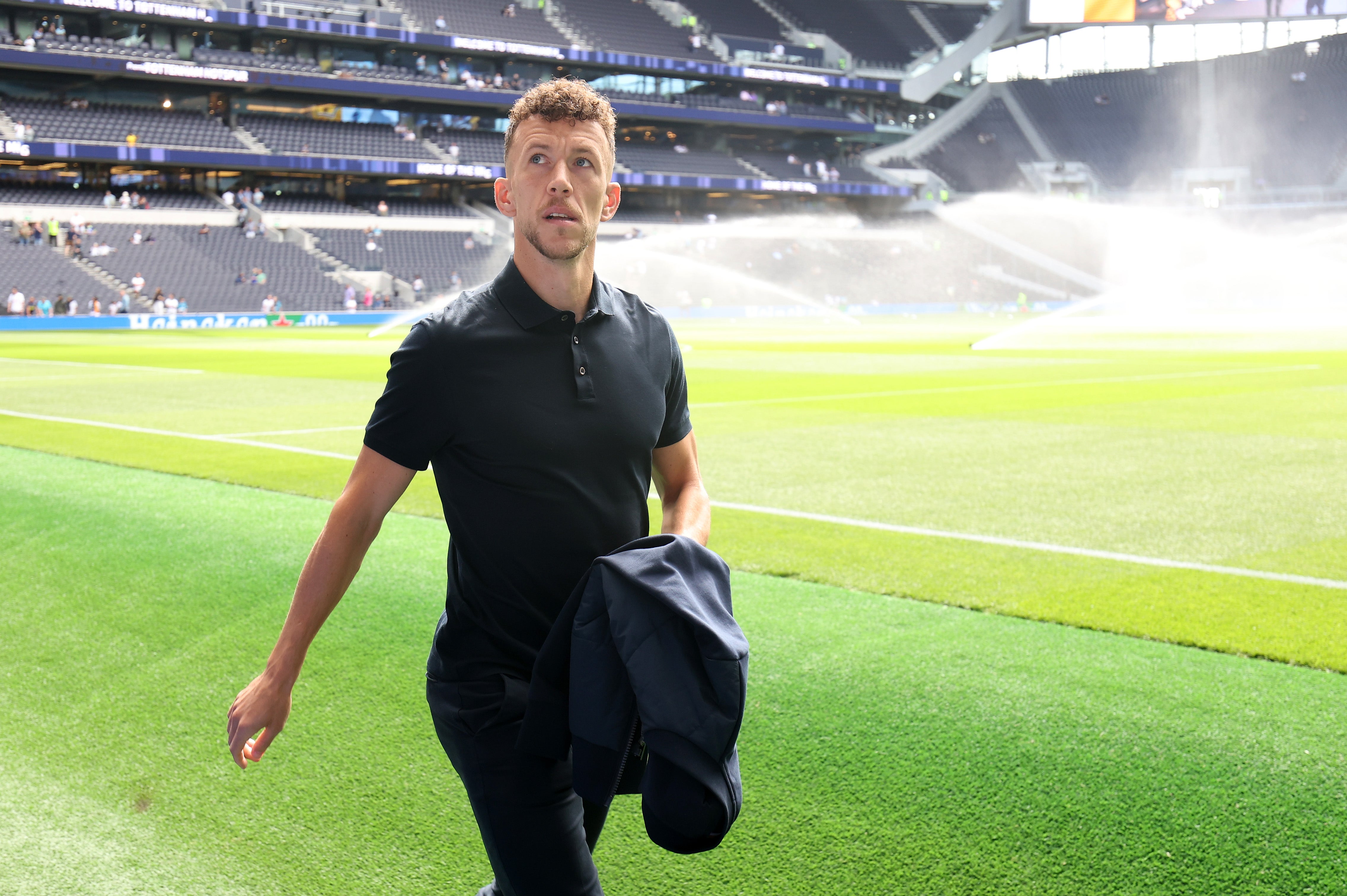 Ivan Perisic arriving at the Tottenham Hotspur Stadium